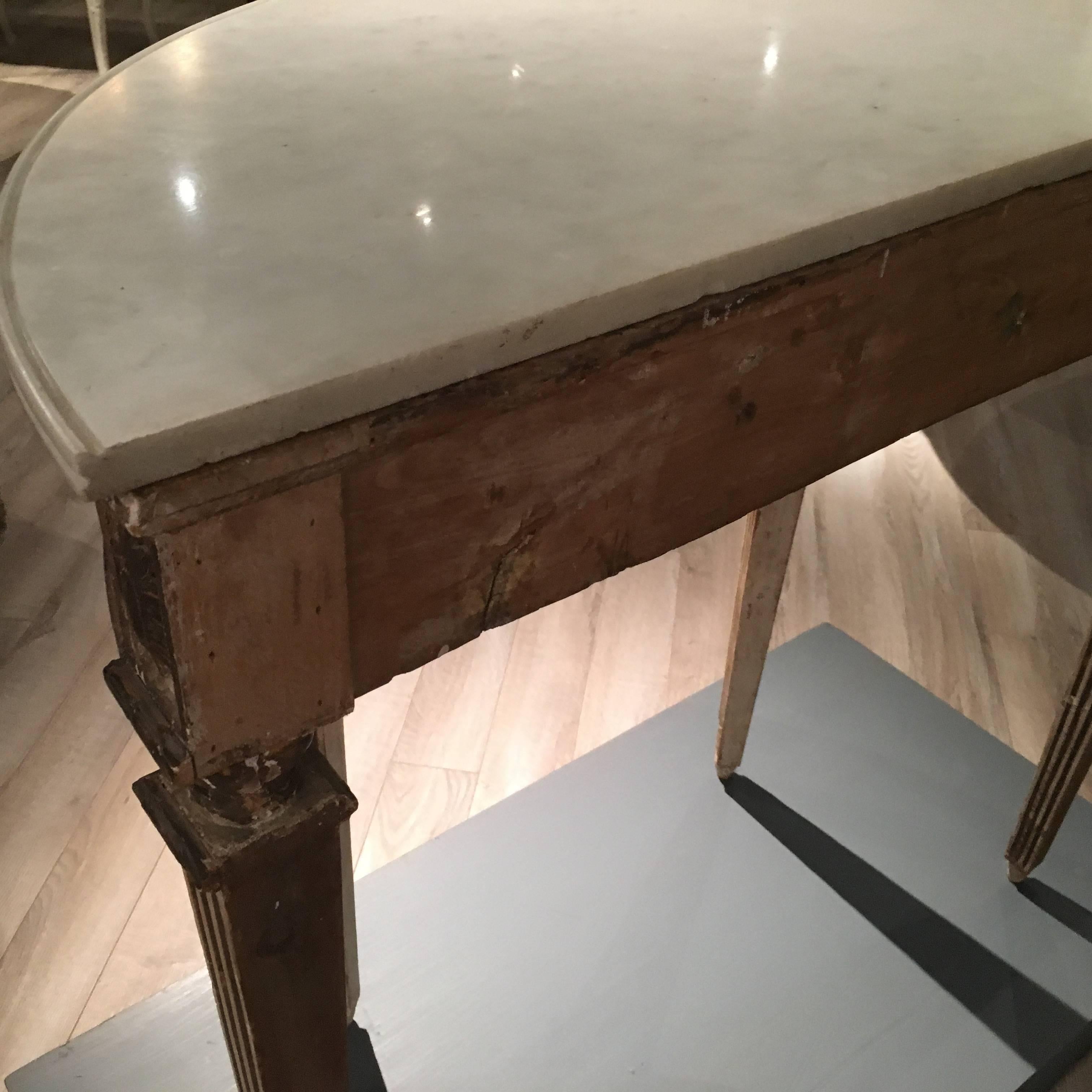 Italian Neoclassical Console Table, circa 1800 In Good Condition In Doylestown, PA