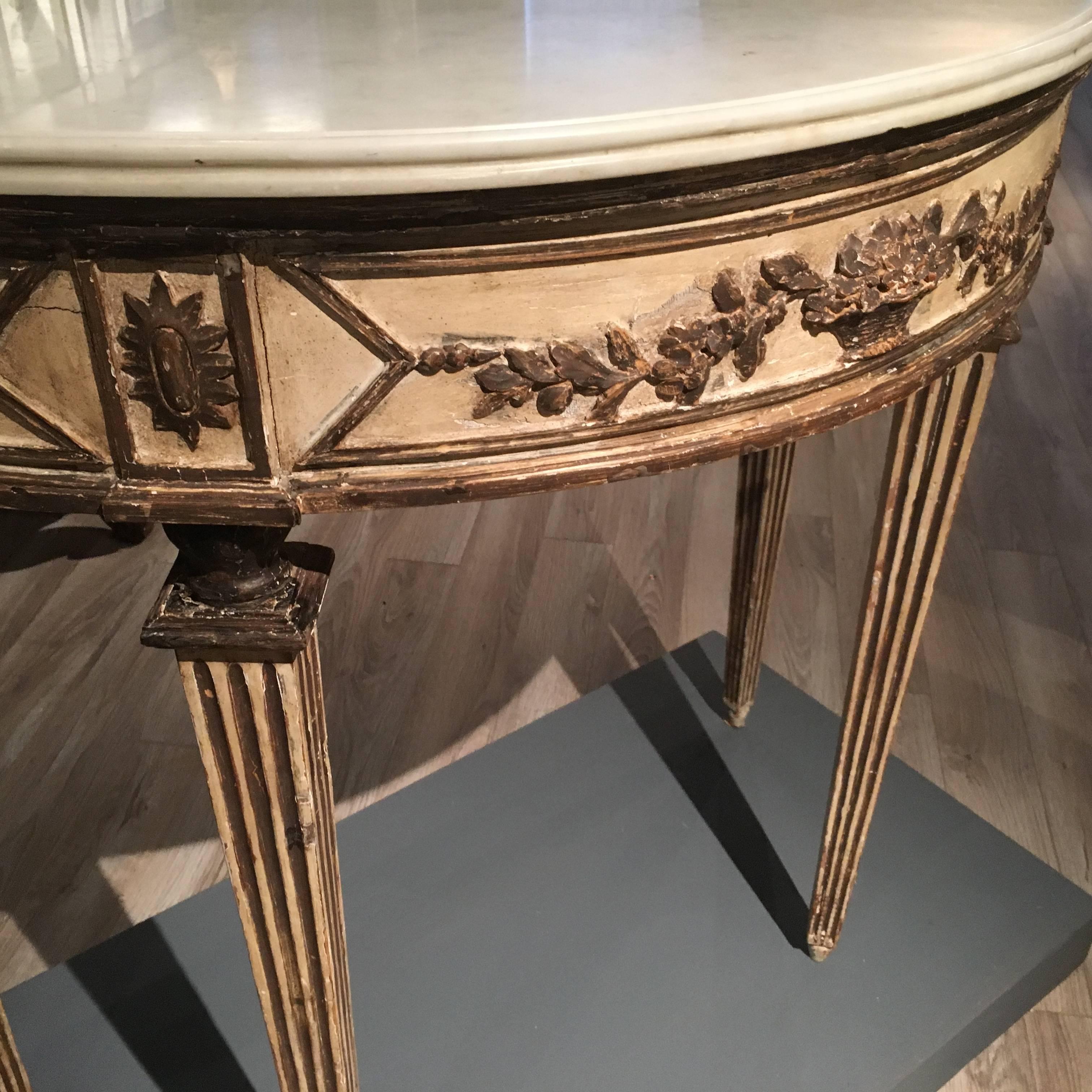 Italian Neoclassical Console Table, circa 1800 1