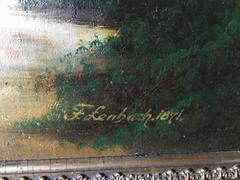 German School, 19th Century Painting of a Dog in Landscape