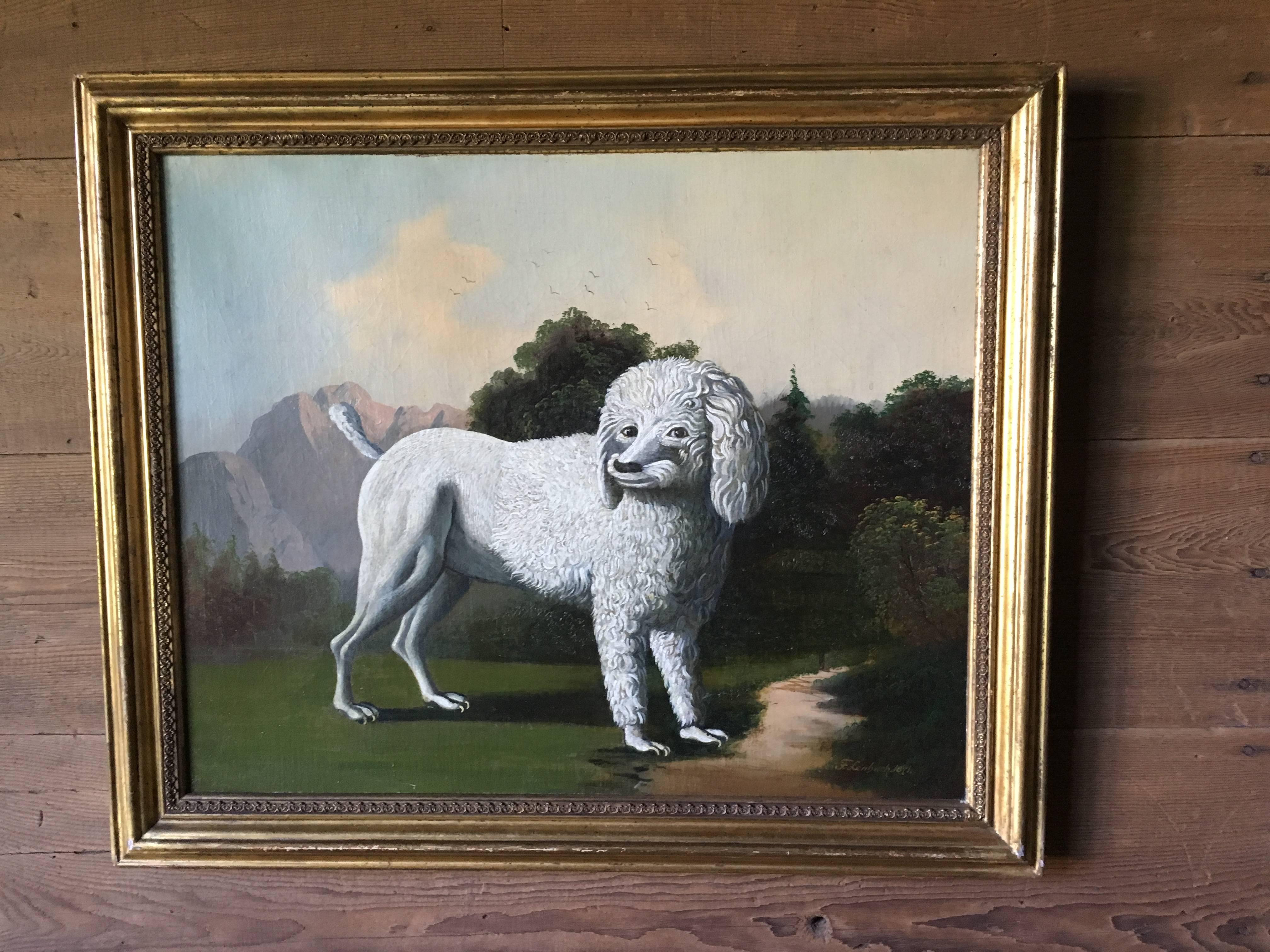 19th century dog painting