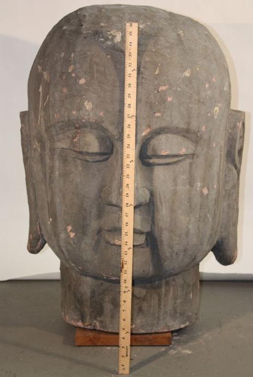buddha head wood