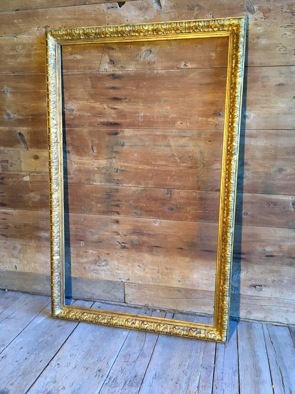 Very Large GiltWood Picture Frame, 19th Century at 1stDibs
