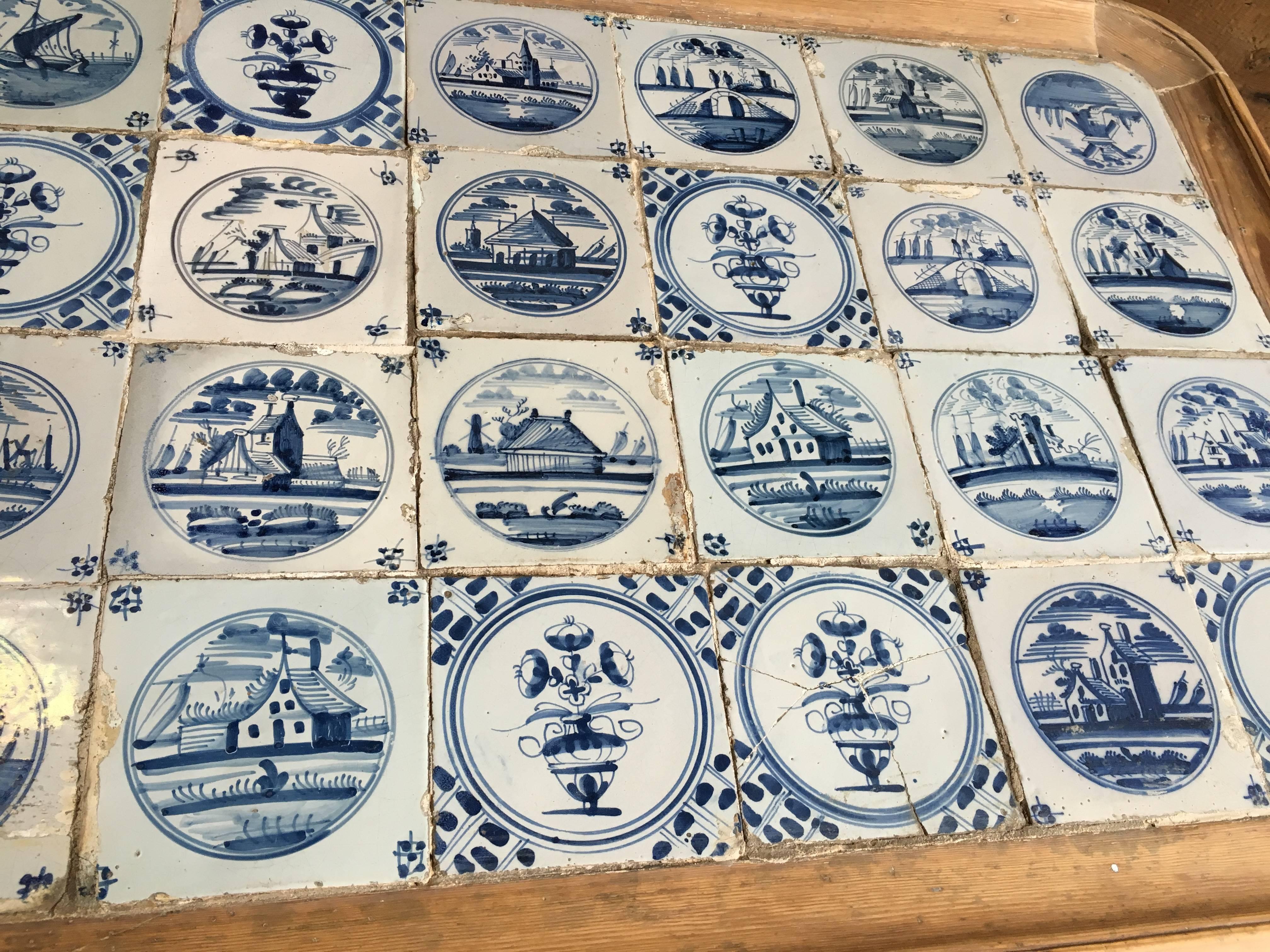 18th Century Dutch Delft Tile-Top Table 4