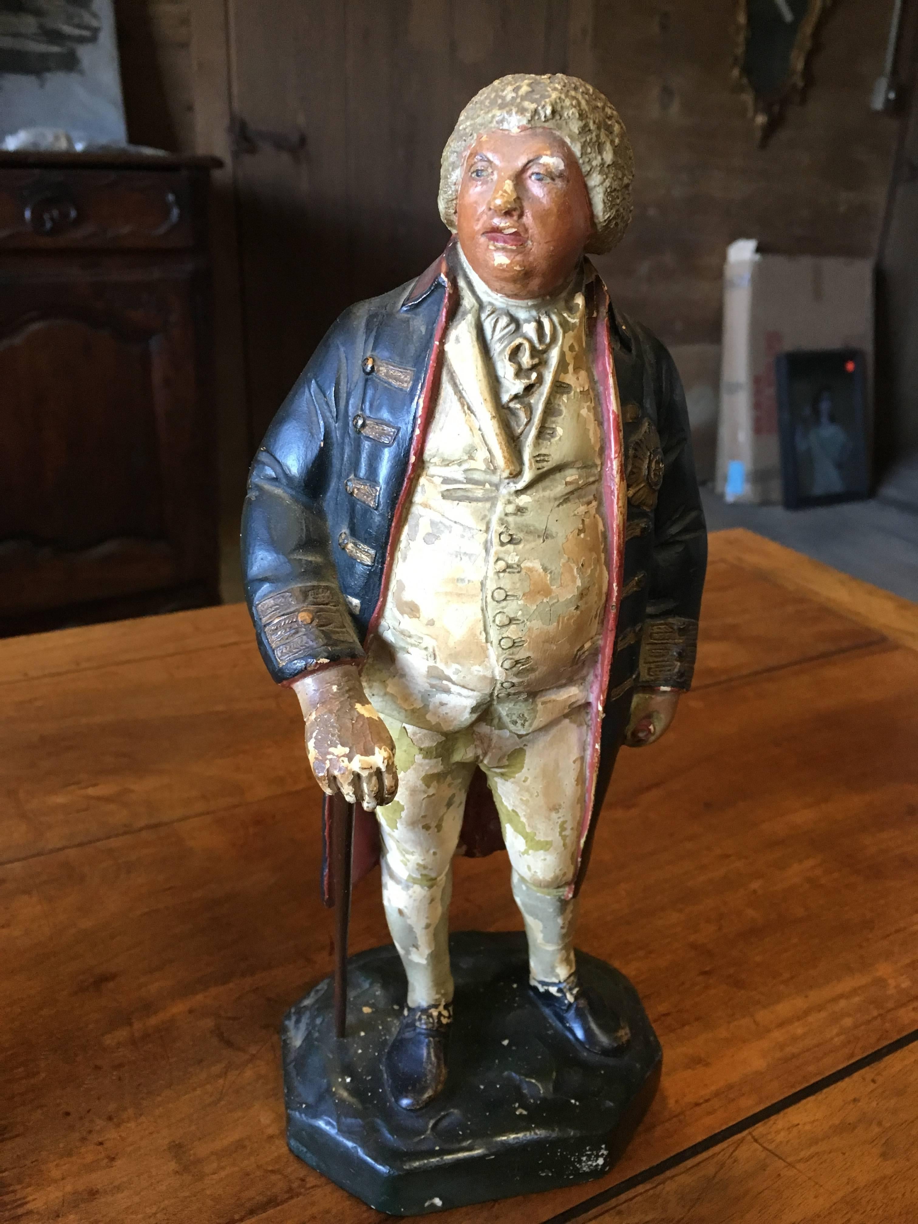 Plaster Two 19th Century Chalkware Figures