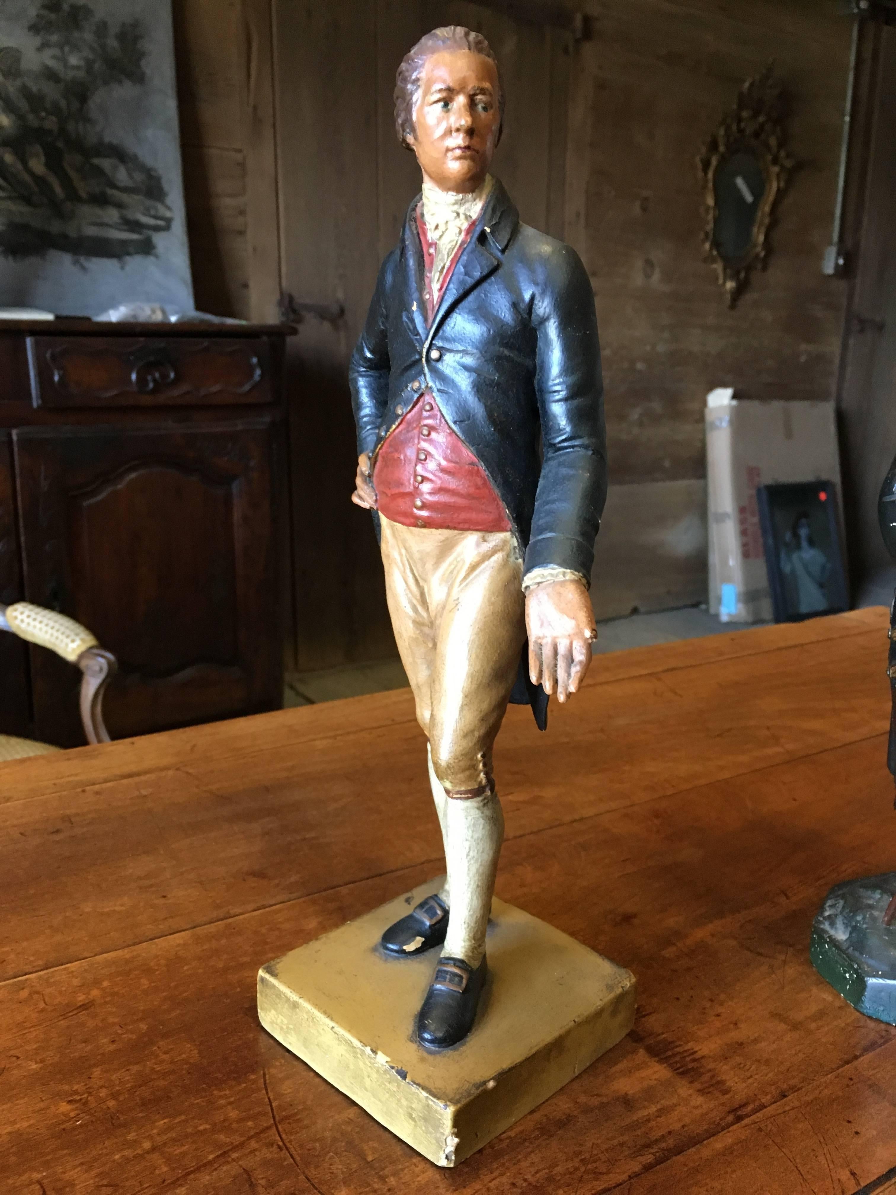 George III Two 19th Century Chalkware Figures