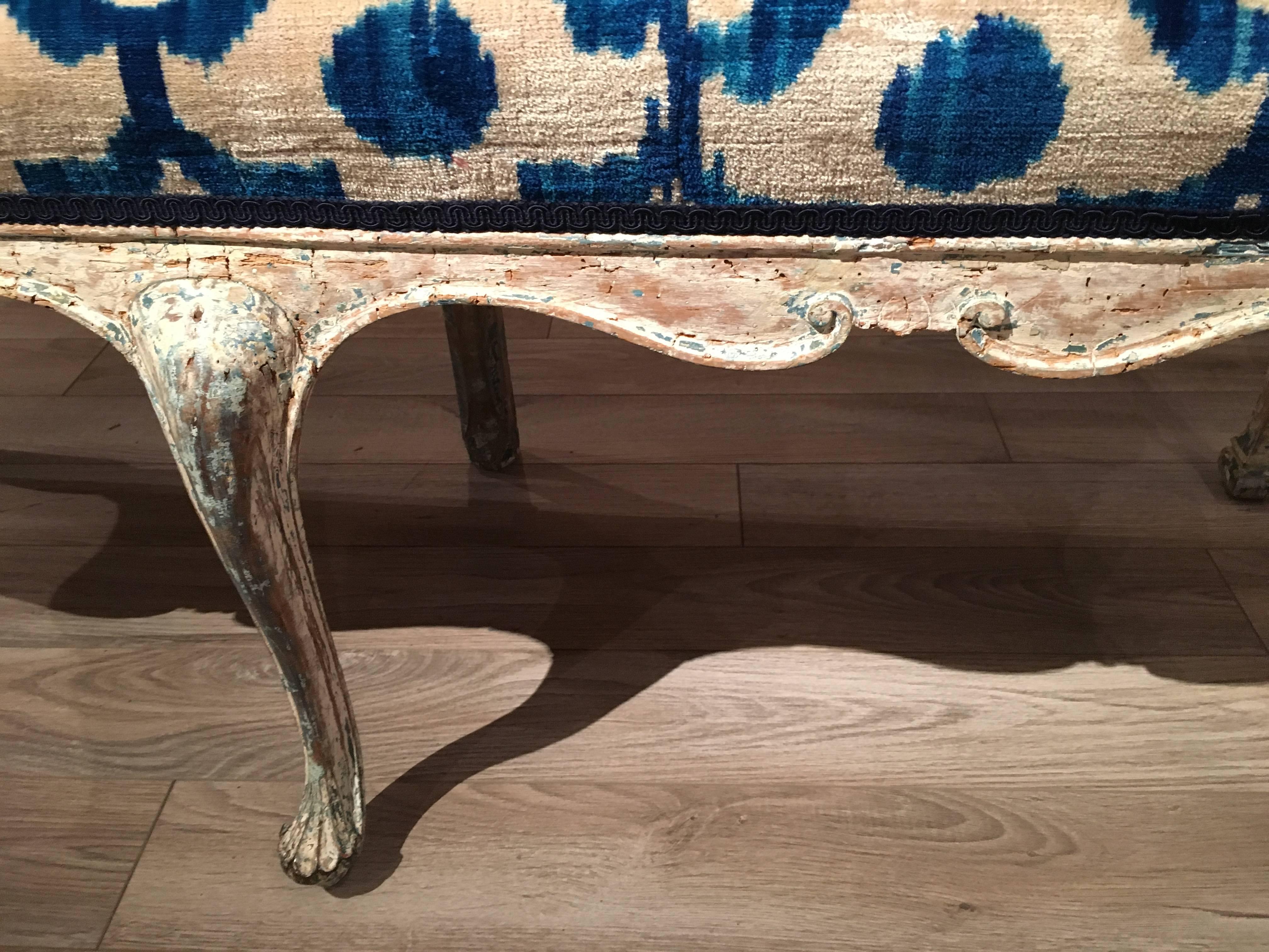 18th Century Italian Upholstered Bench 3