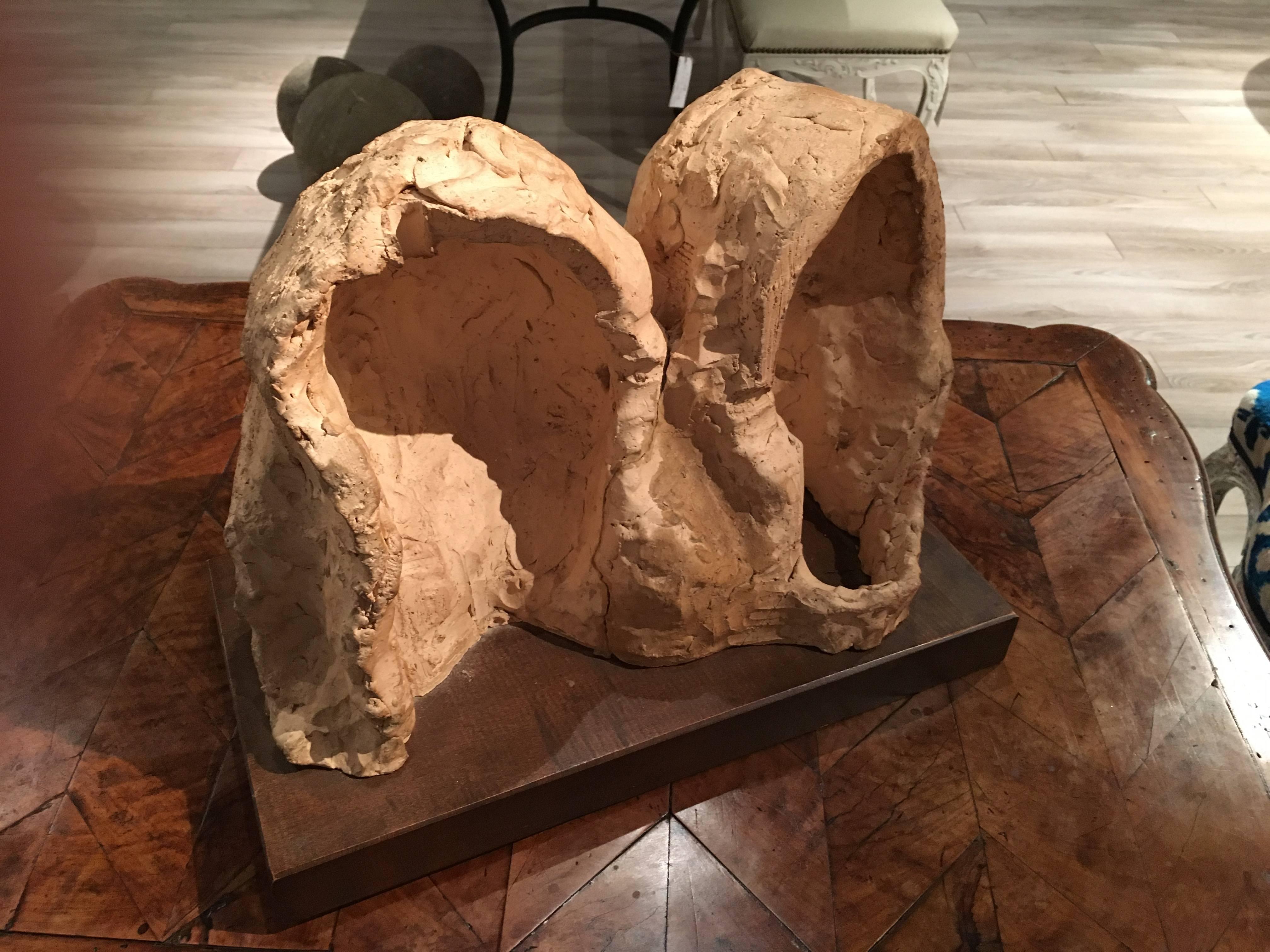 Stucco Sculpture of Two Women, by Dorothea Greenbaum In Excellent Condition In Doylestown, PA