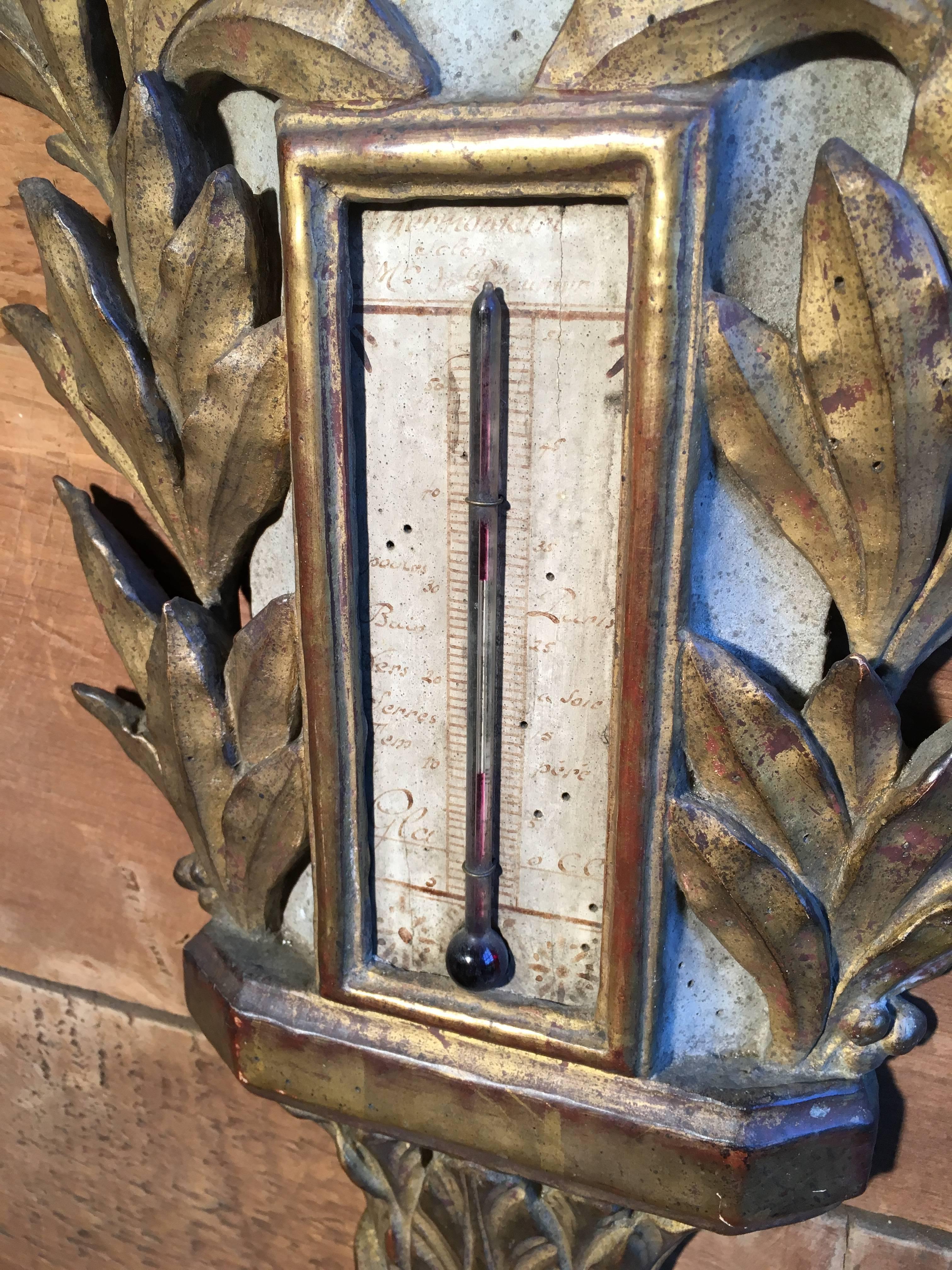 18th Century Rare French Revolution Era Barometer