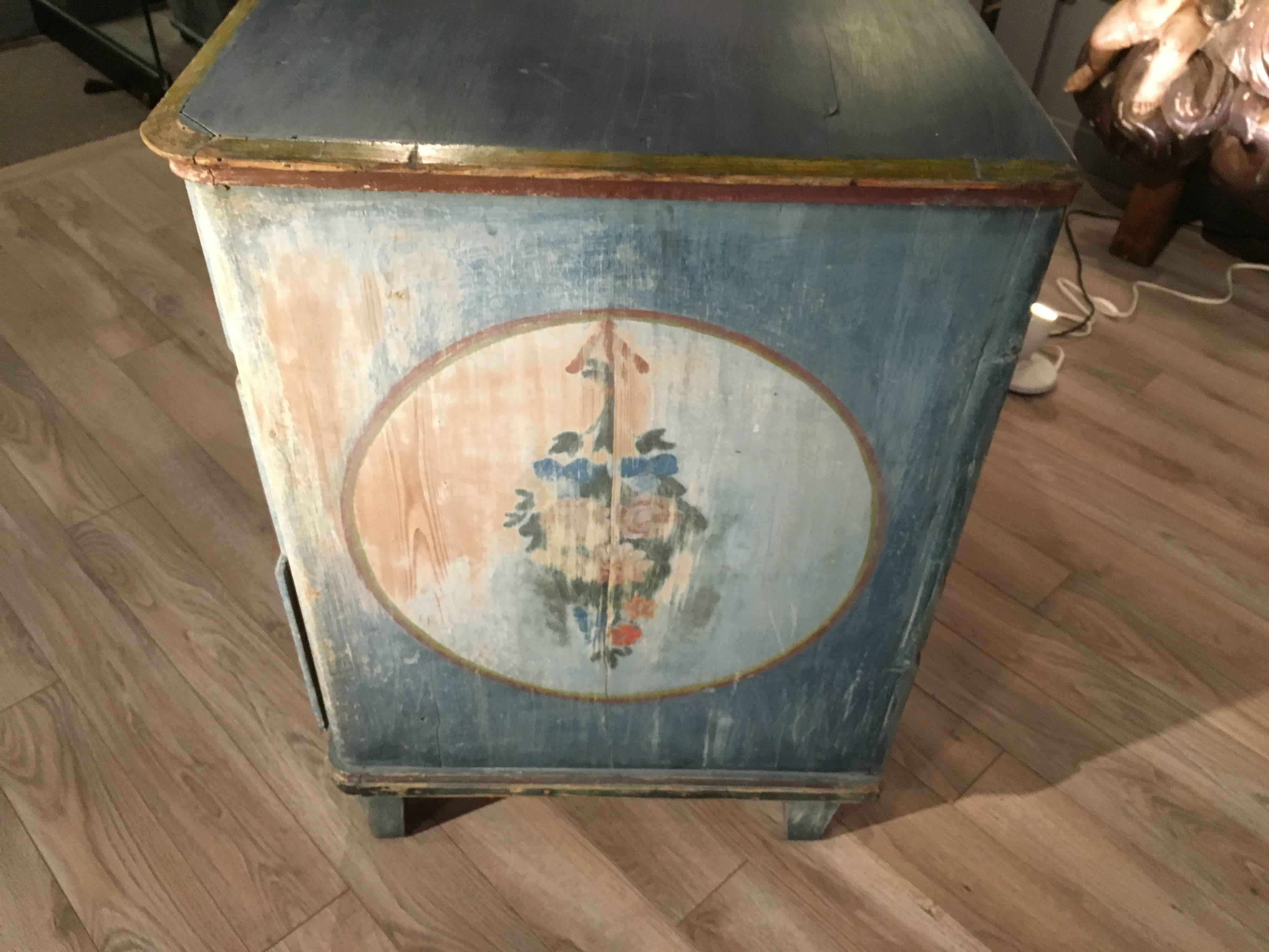 German Early 19th Century Painted Commode, Continental