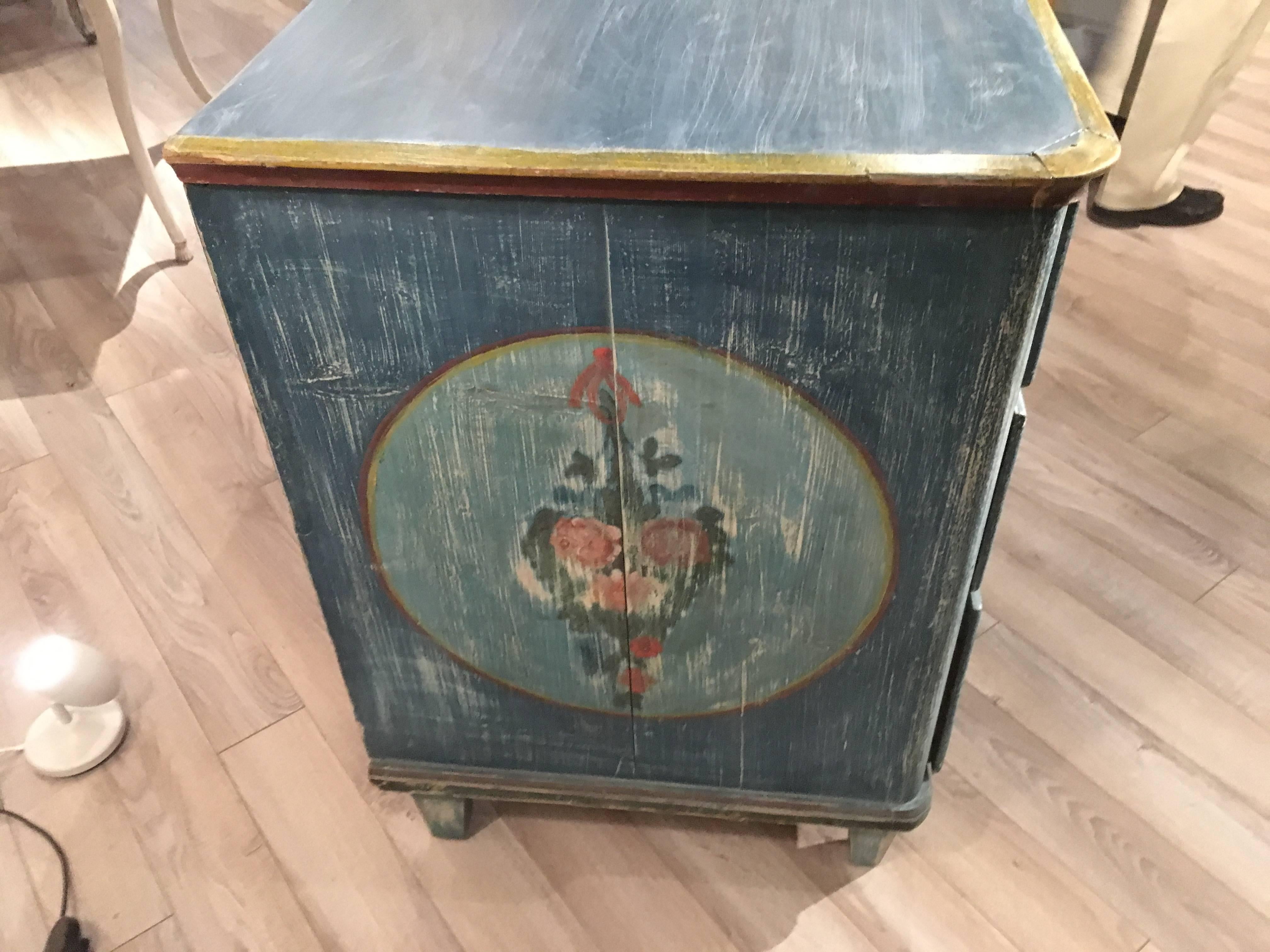 Early 19th Century Painted Commode, Continental 1