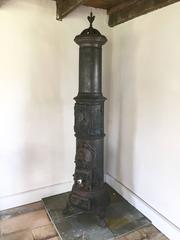 19th Century Swedish Cast-Iron Parlor Stove