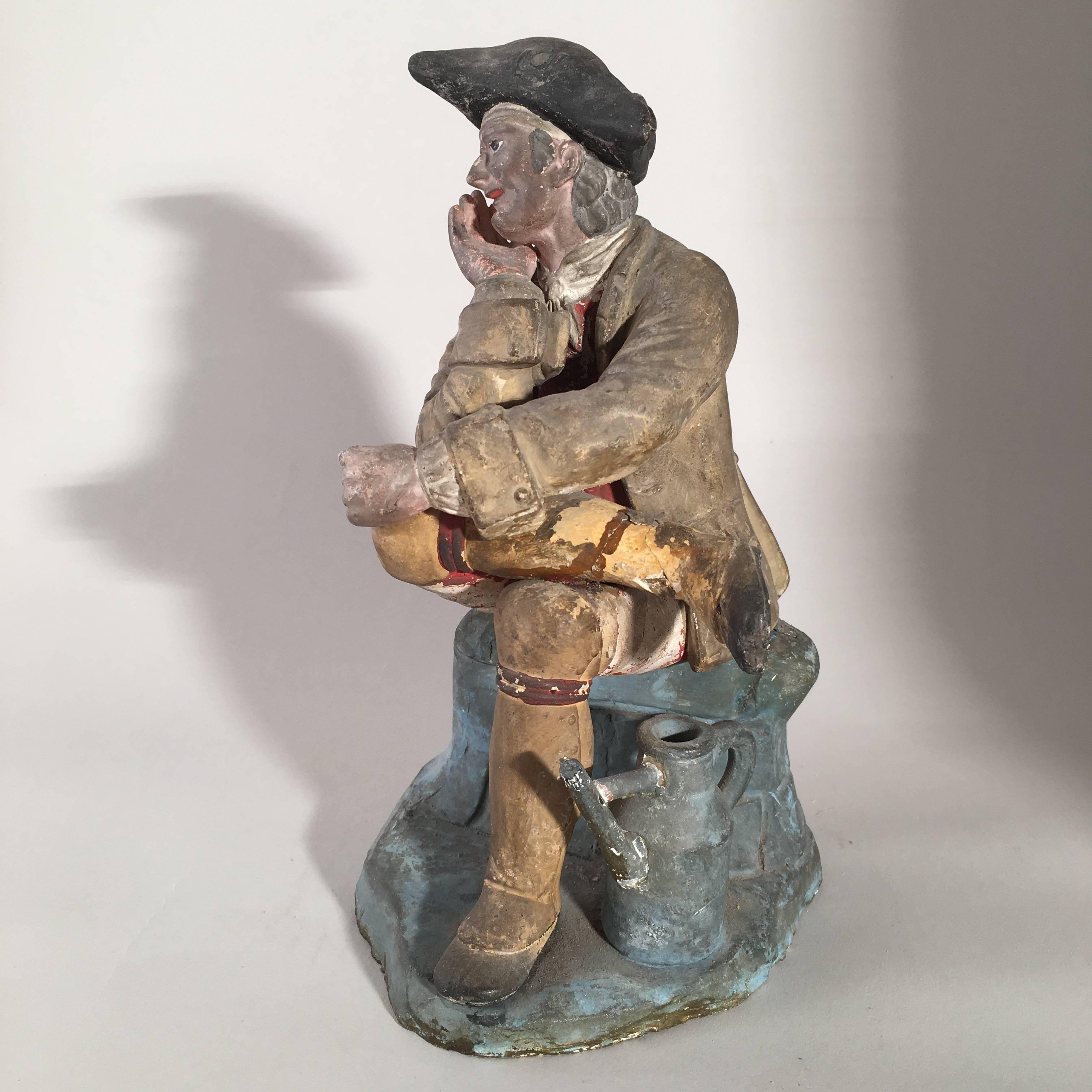 18th Century French Provincial Figurine of a Gardener 1