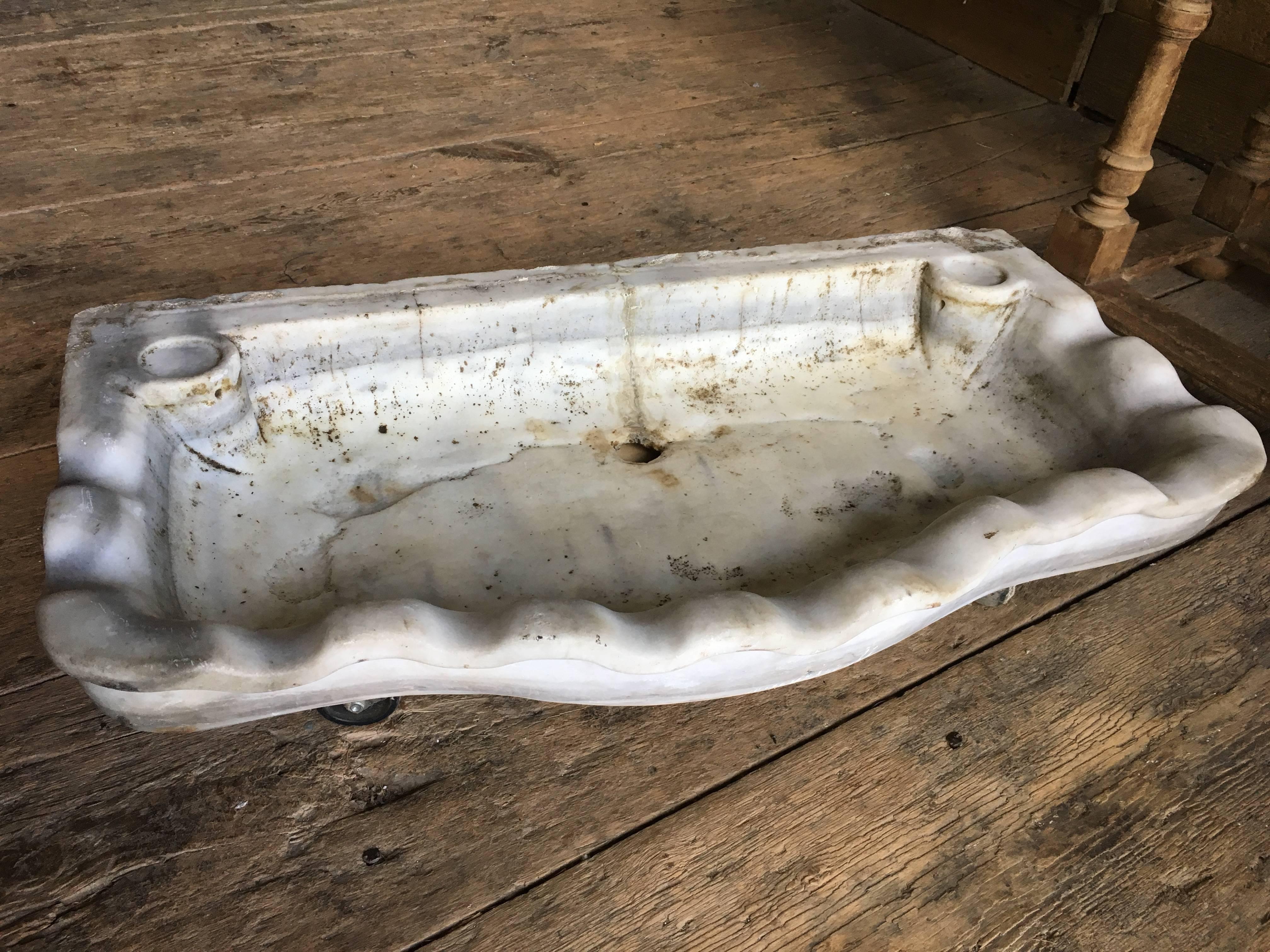 18th Century and Earlier 18th Century Italian Marble Sink