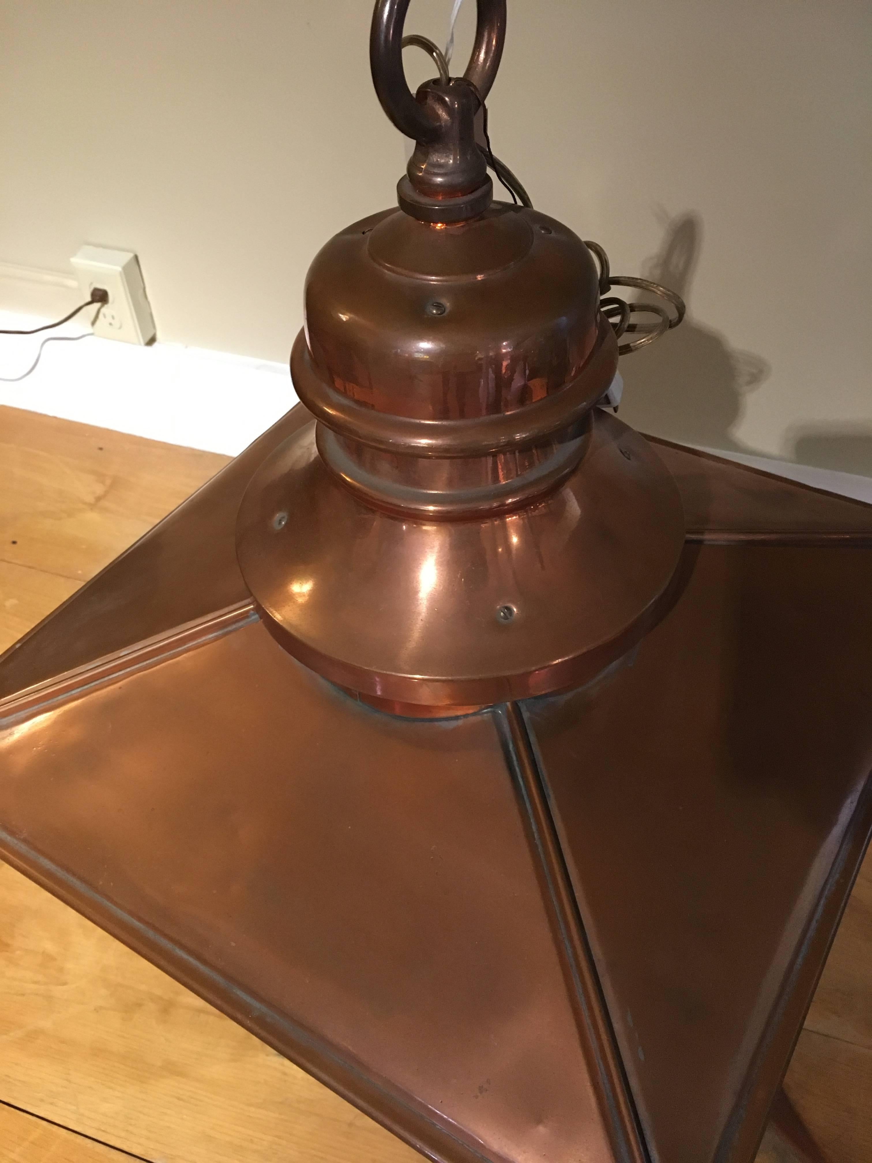 large copper lanterns