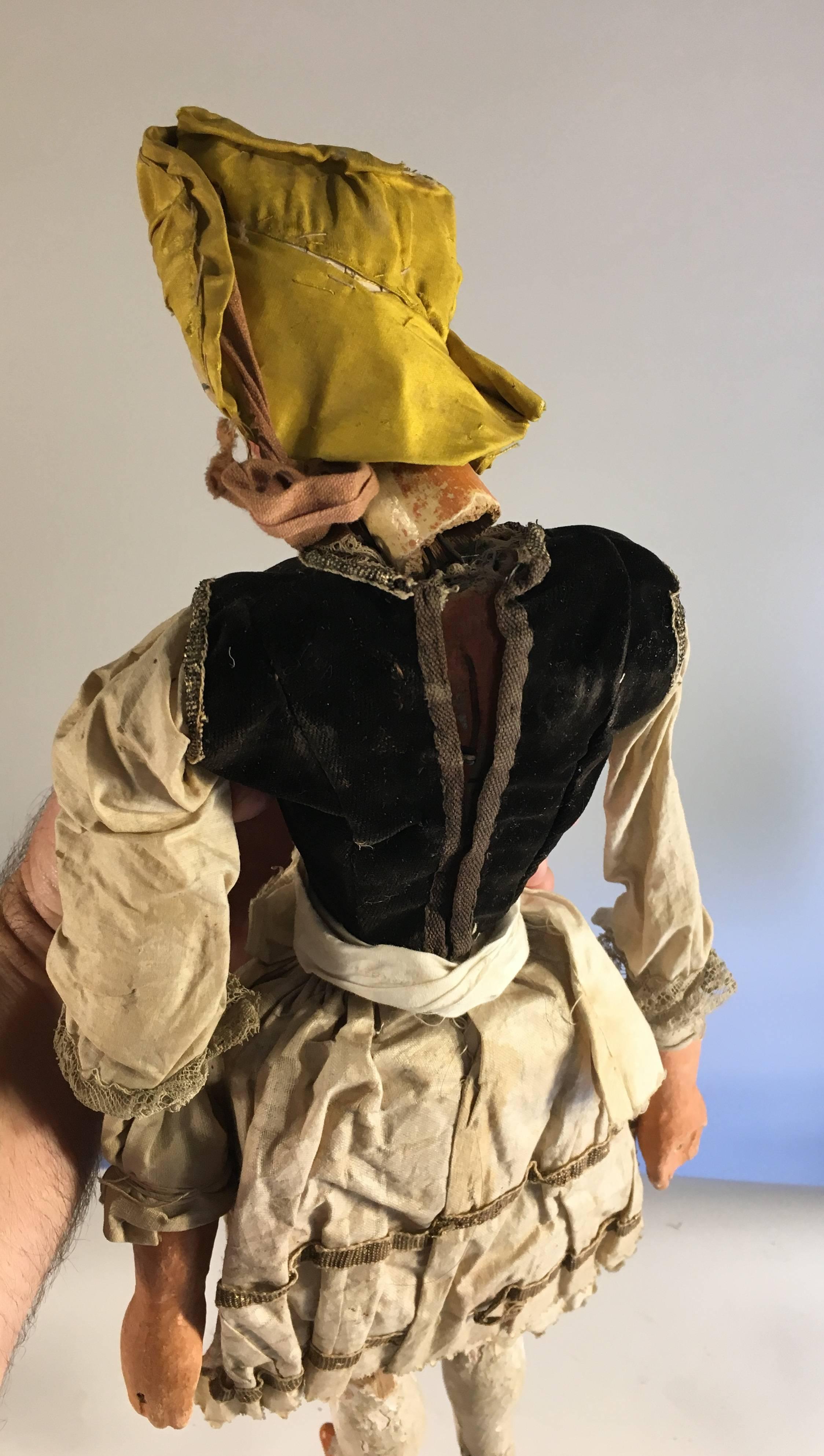 19th Century, Italian Puppet In Fair Condition In Doylestown, PA