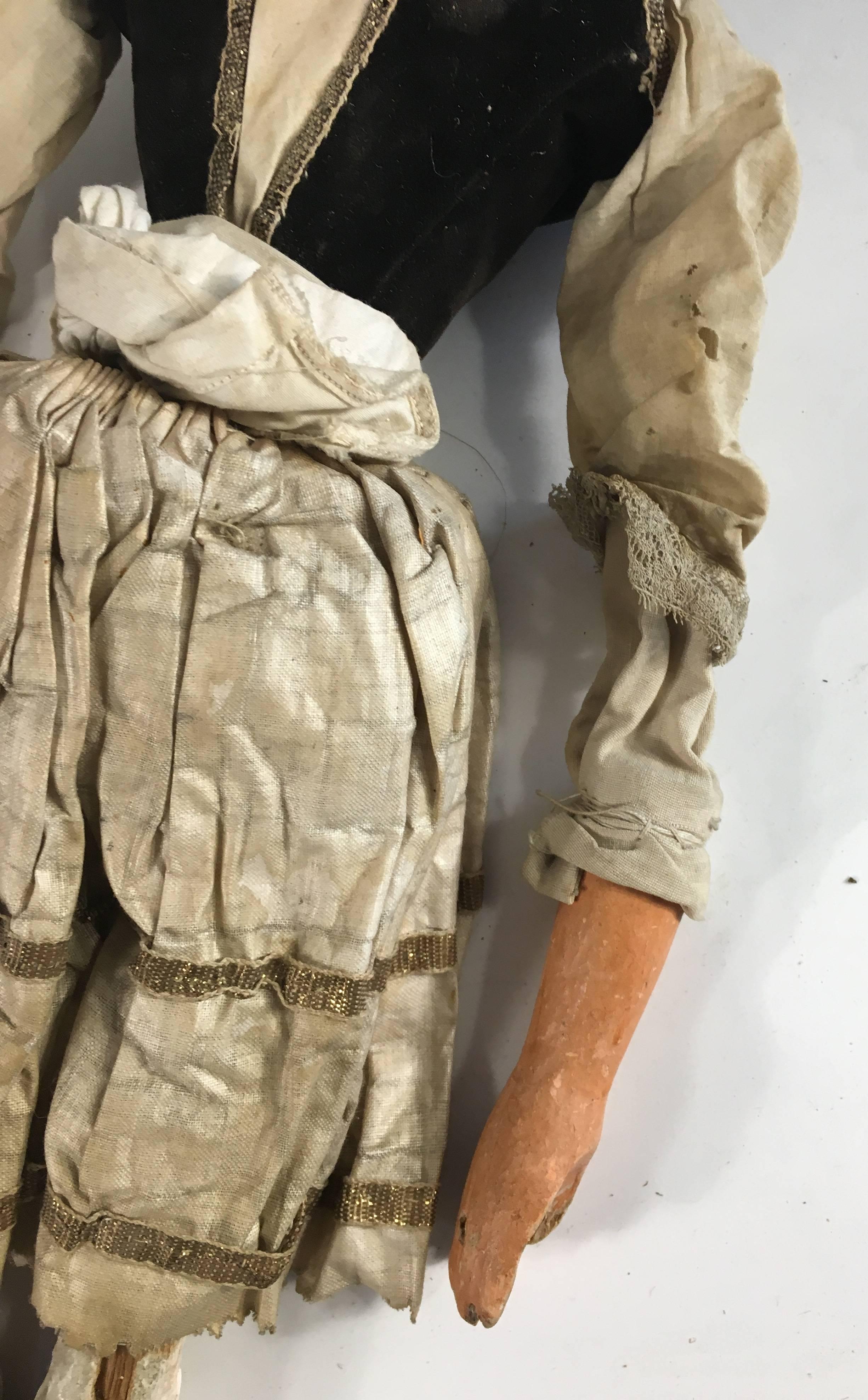 Carved 19th Century, Italian Puppet