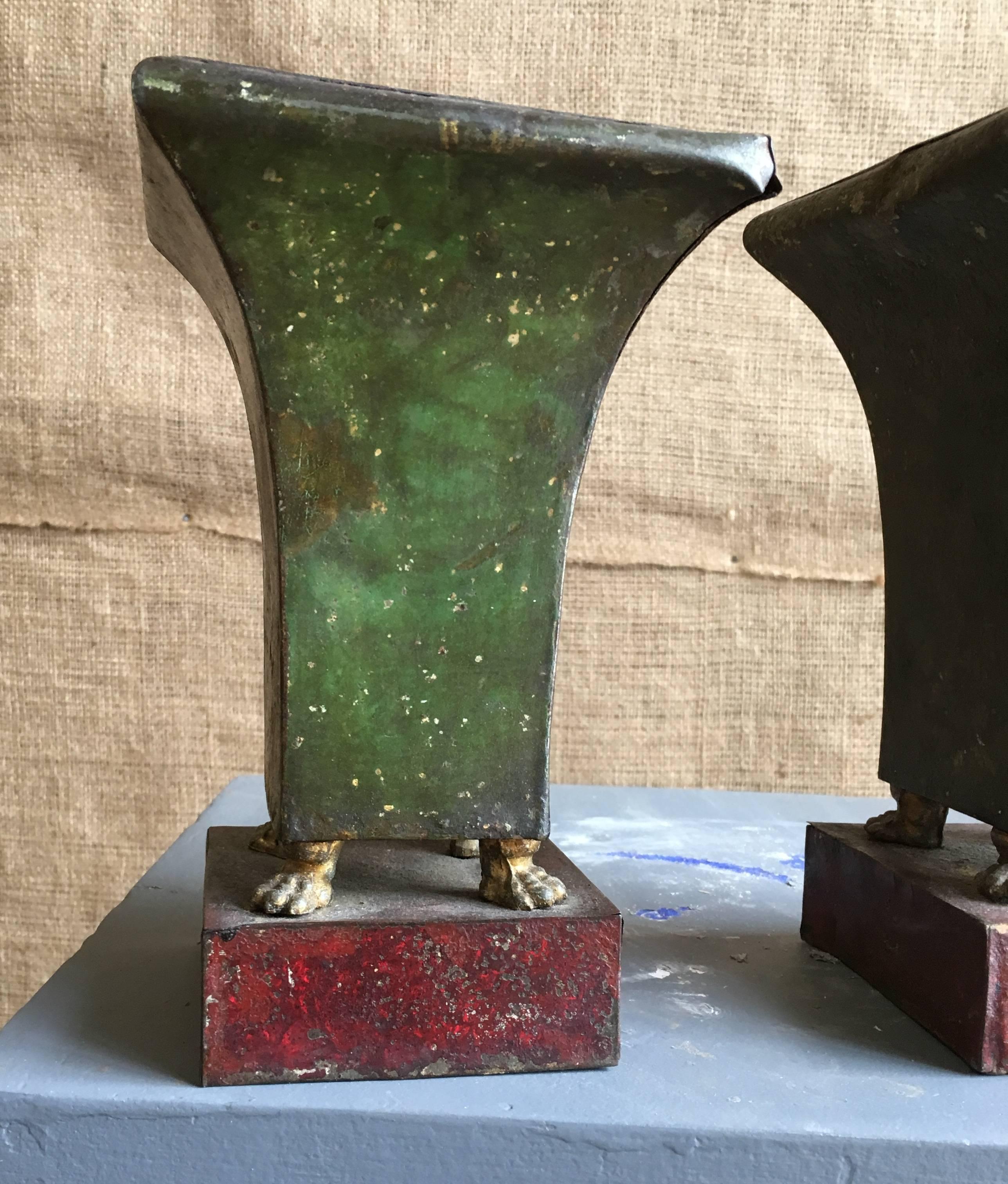 Pair of French Empire Period Tole Jardinière 2
