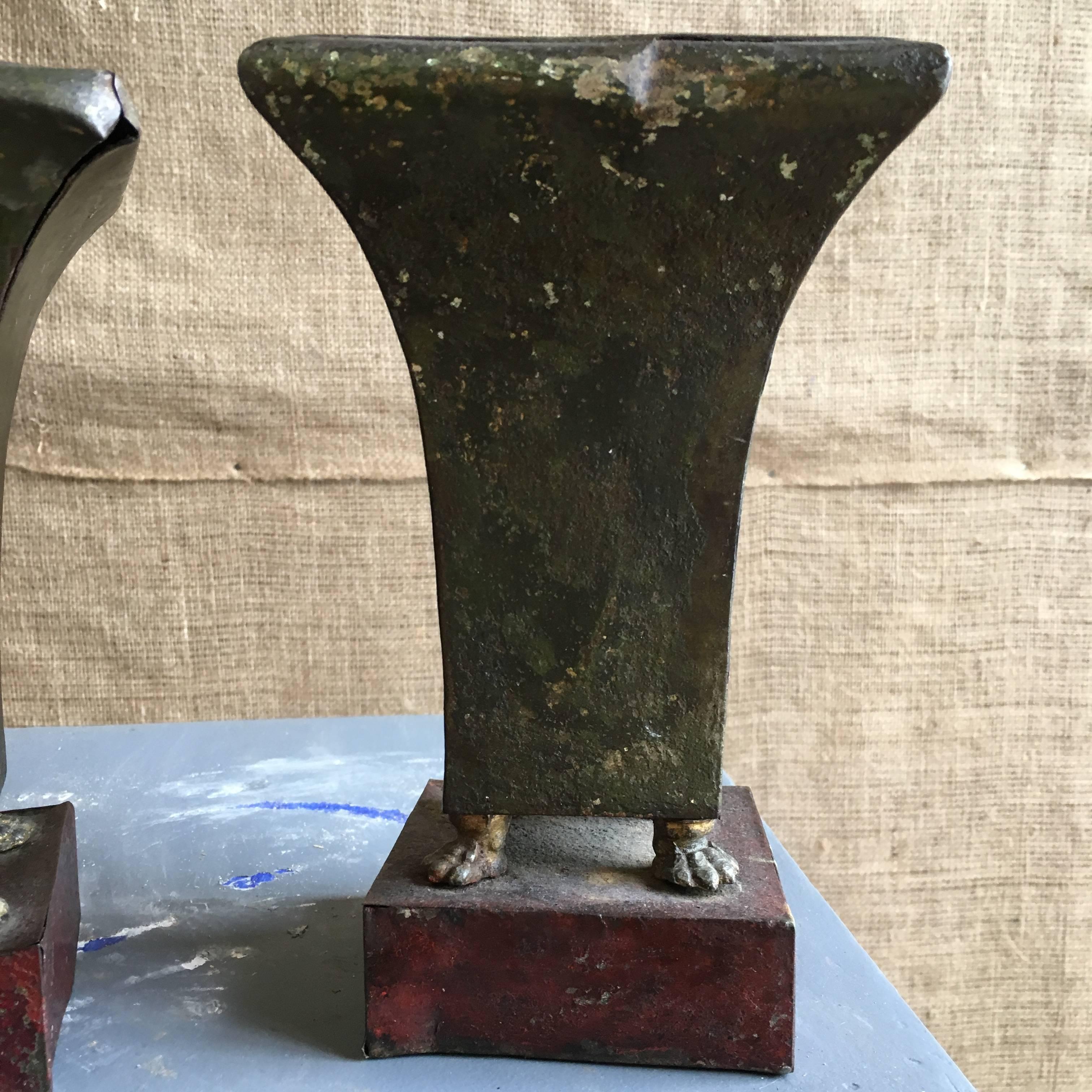 Pair of French Empire Period Tole Jardinière 1