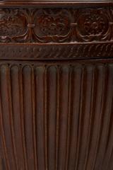 Paire d'urnes de salle à manger en acajou sculpté de George III