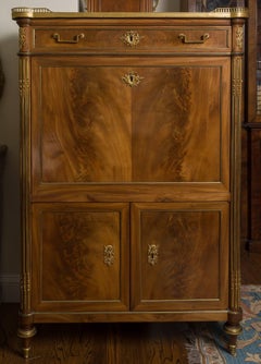 Louis XVI Ormolu-Mounted Mahogany Secretaire Stamped Sotto