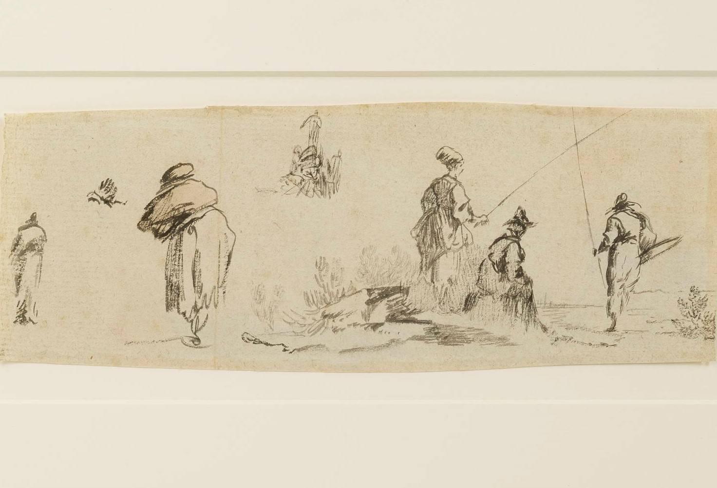 Neoclassical Drawing Attributed to Jean-Baptiste Pillement For Sale