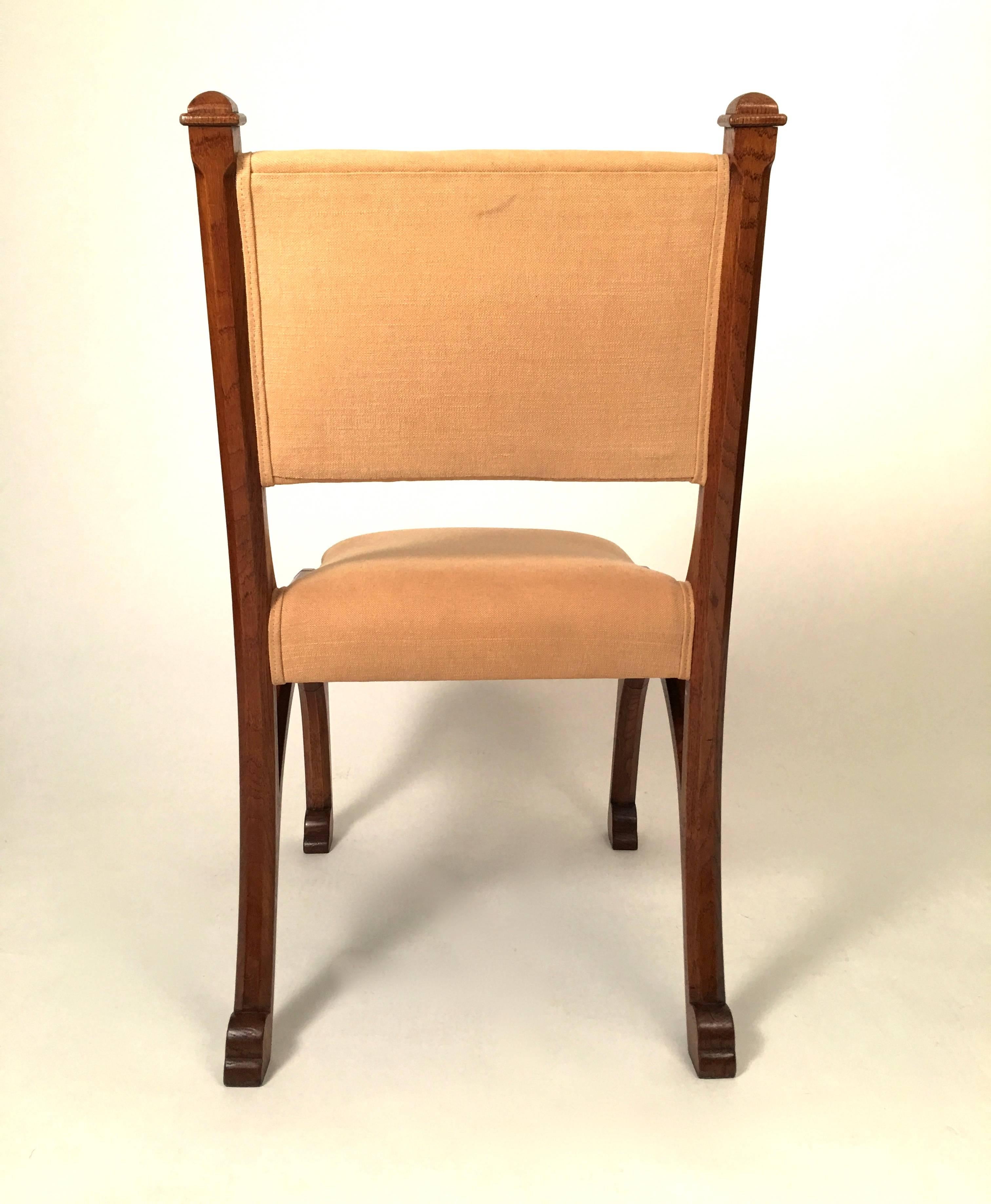 Late 19th Century English Arts and Crafts Gothic Revival Chair 