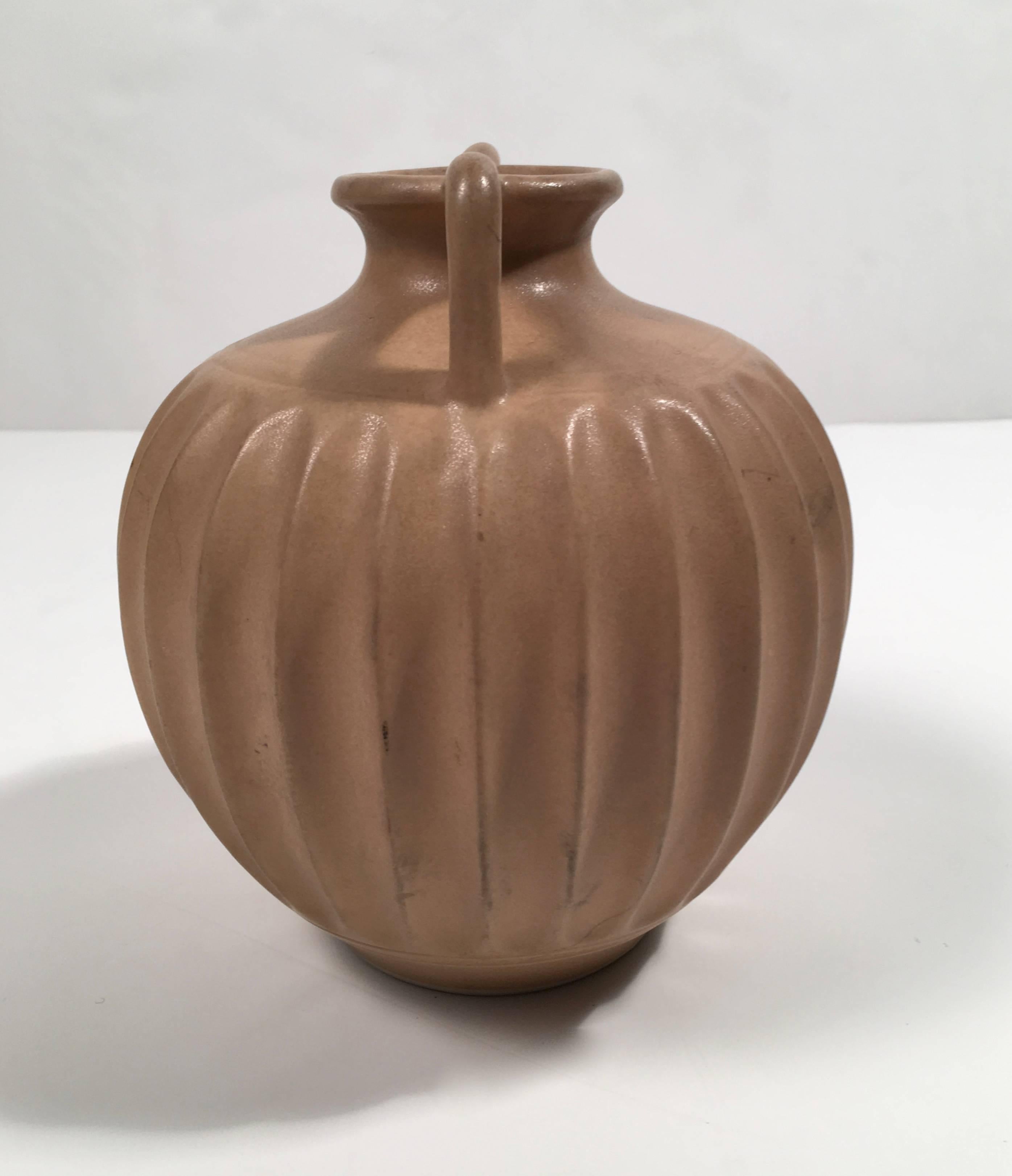 Glazed Italian Neoclassical Pottery Vase