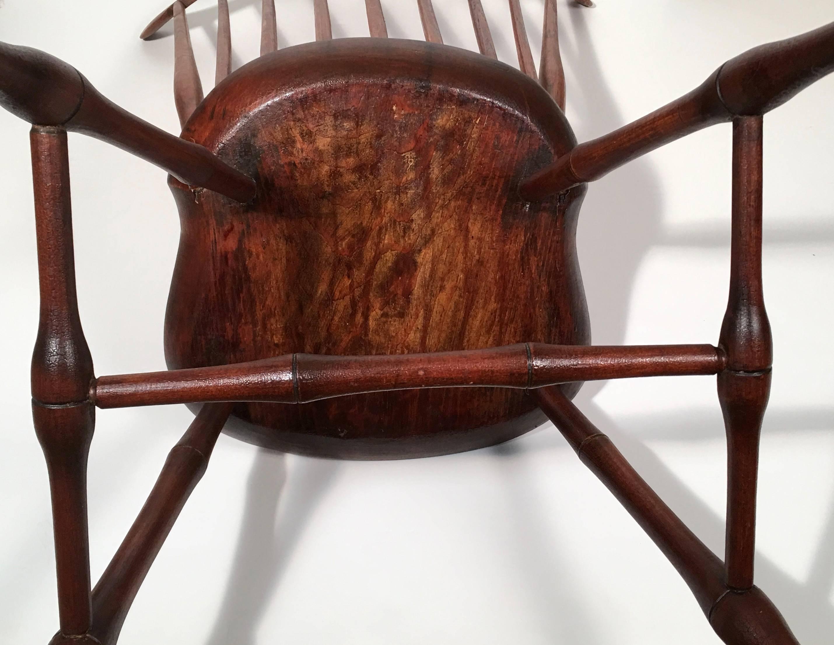 19th Century Uncommon New Hampshire Windsor Chair