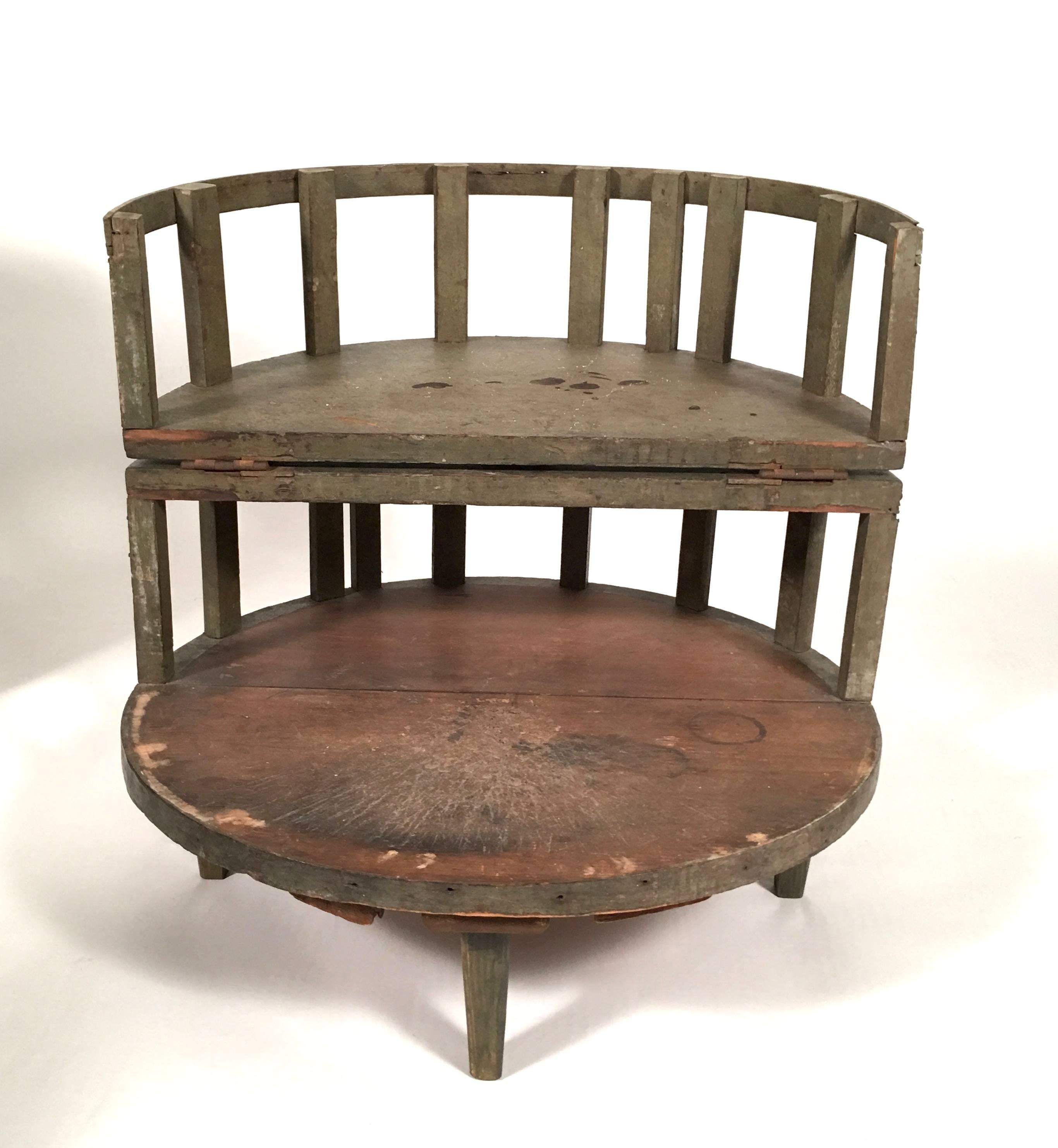 American 19th Century New England Country Store Cheese Display Table