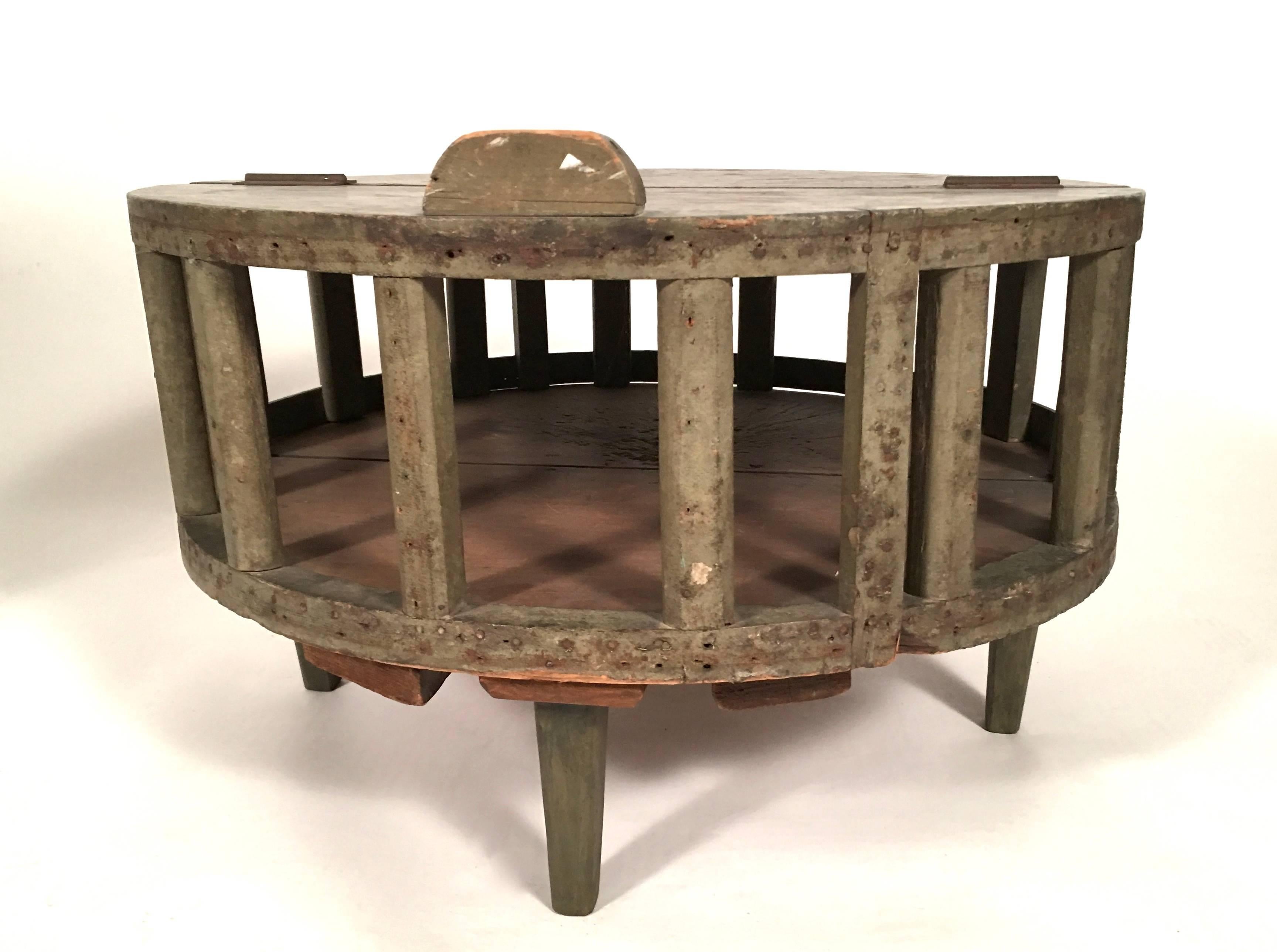 19th Century New England Country Store Cheese Display Table In Excellent Condition In Essex, MA