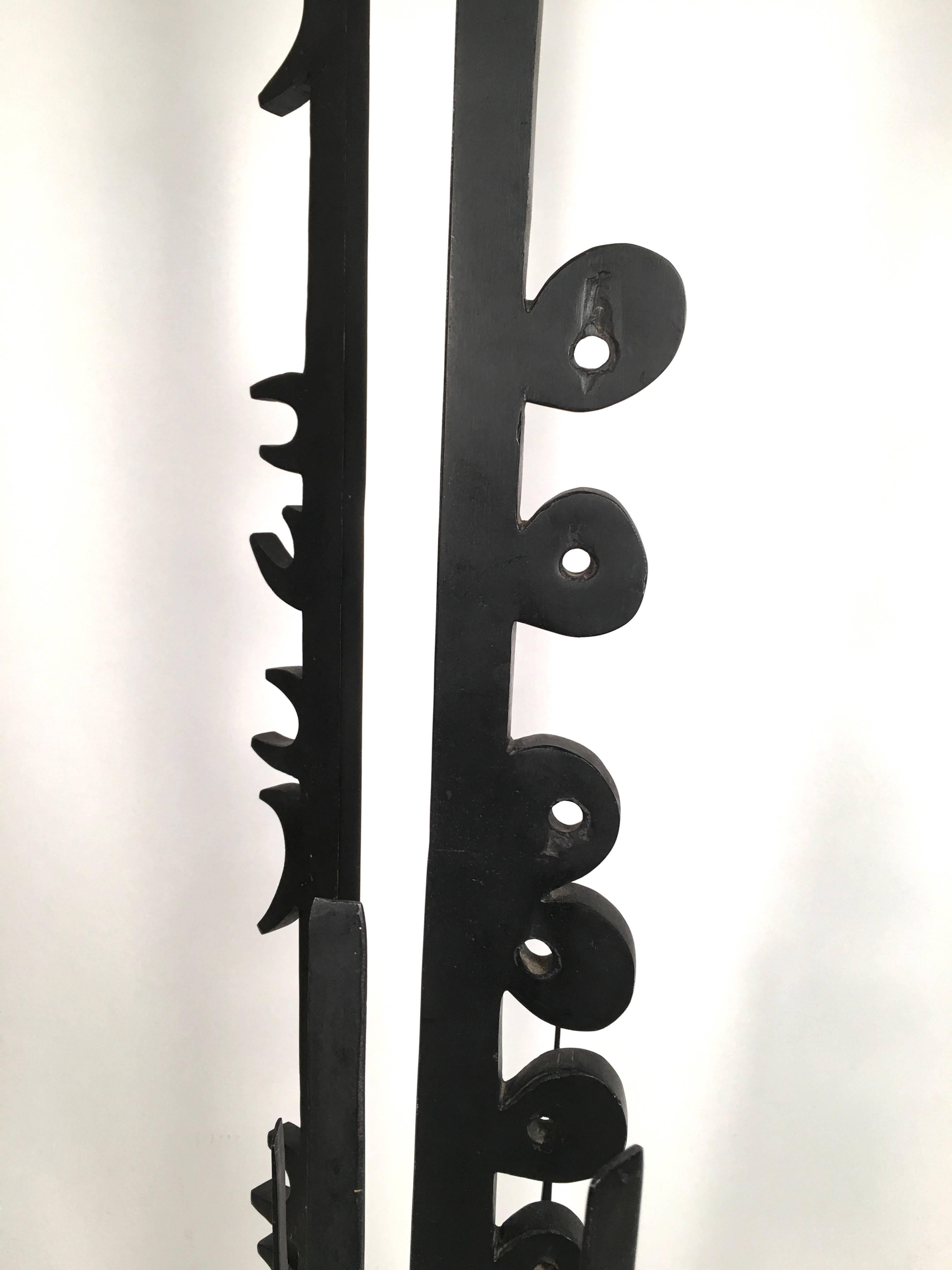 American Mid-Century Modern Metal Sculpture in the manner of Louise Nevelson