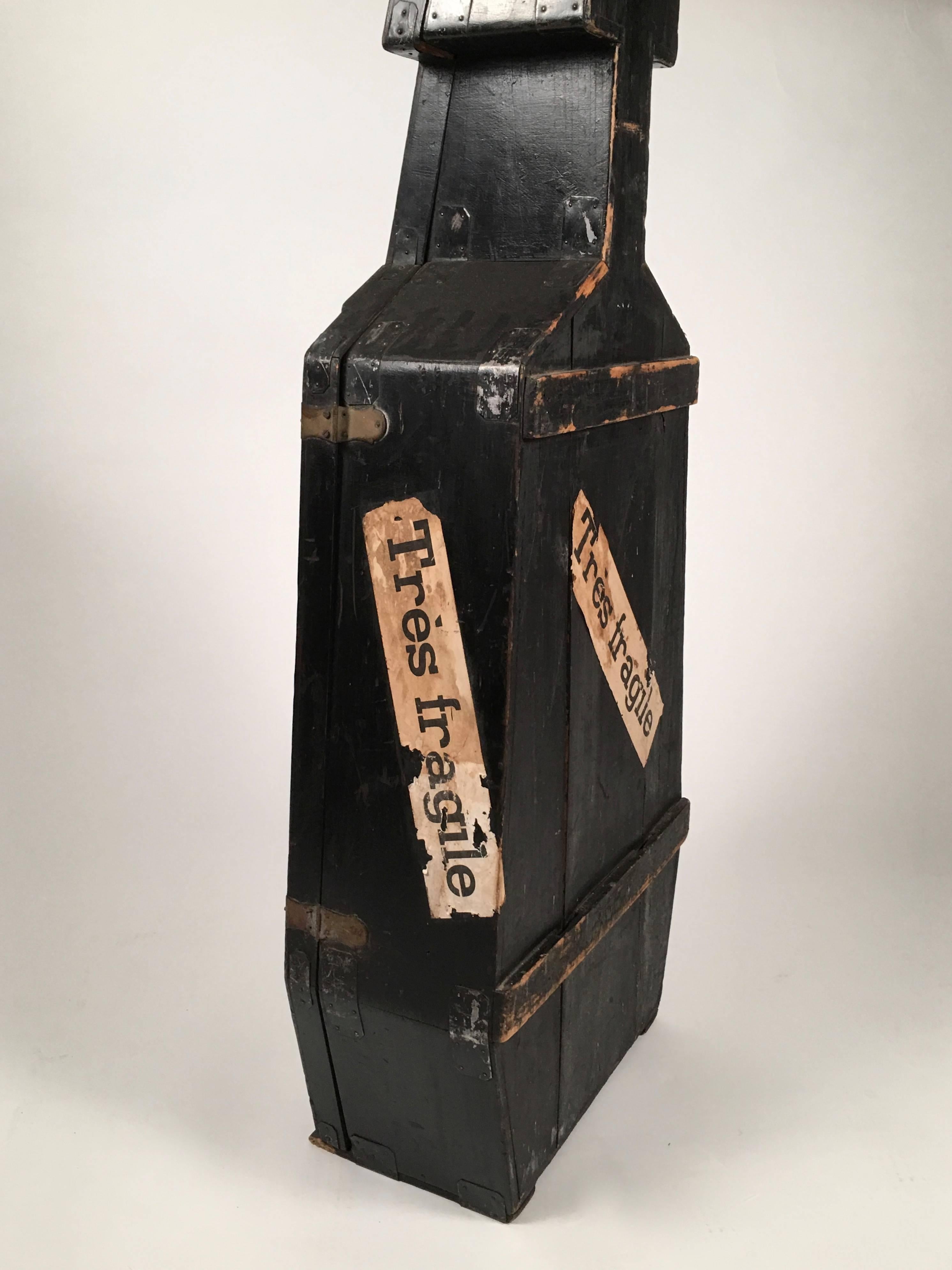 Late 19th Century Sculptural 19th Century French Cello Case