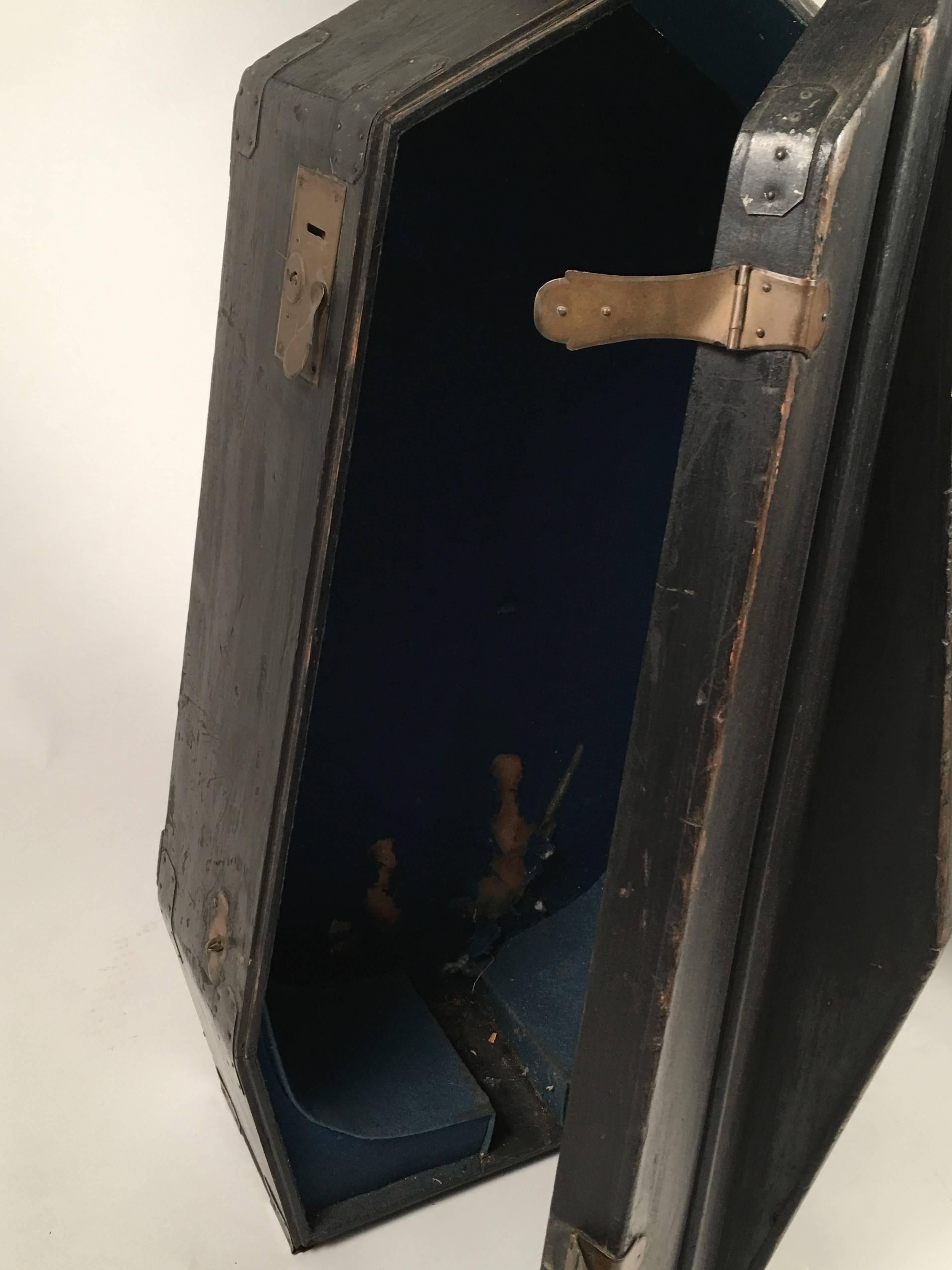 Sculptural 19th Century French Cello Case 2
