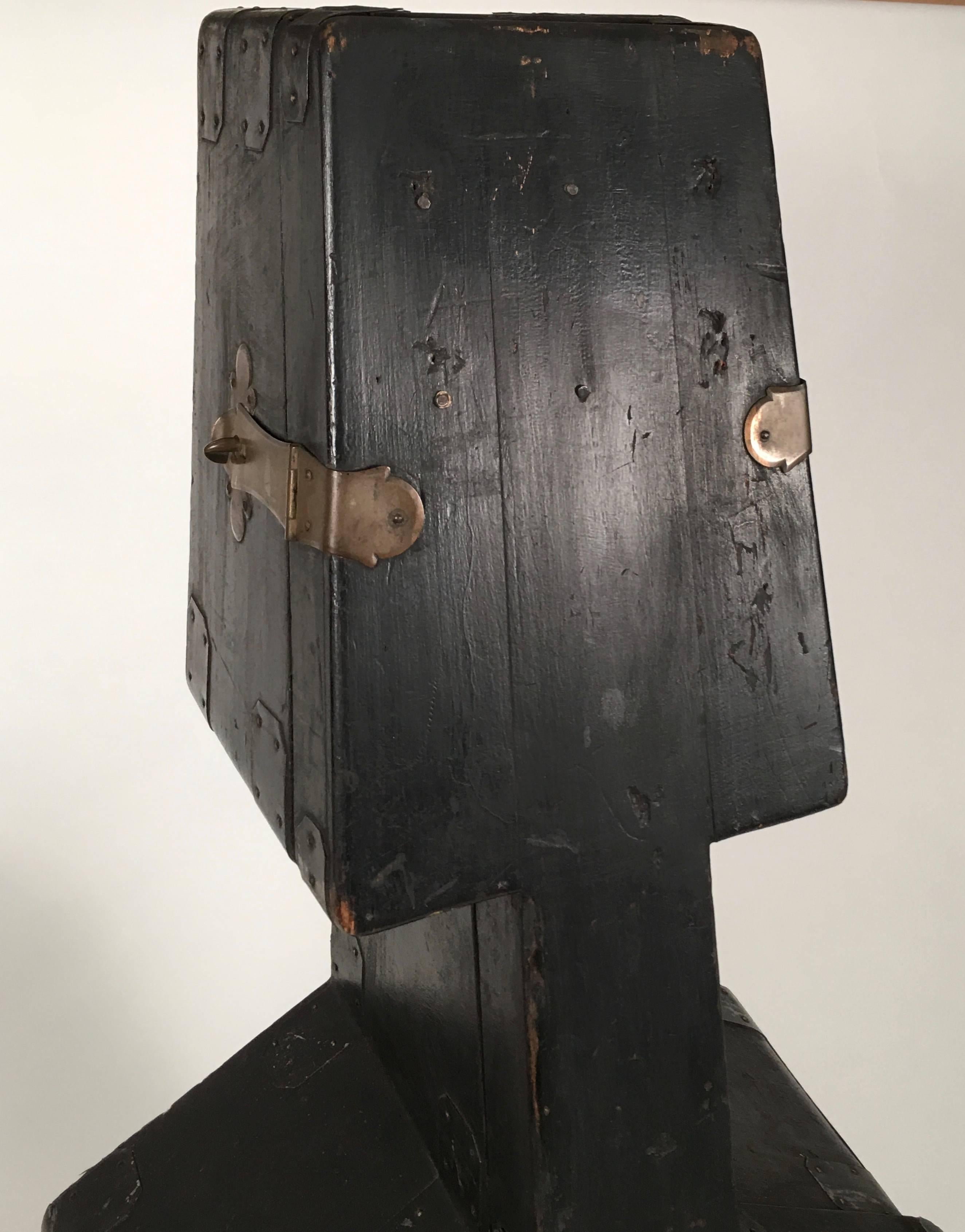 Sculptural 19th Century French Cello Case 1