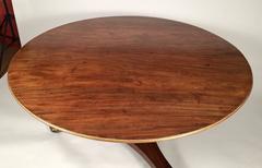 English Regency Period Gilt Mahogany Dining or Center Table 54" Round