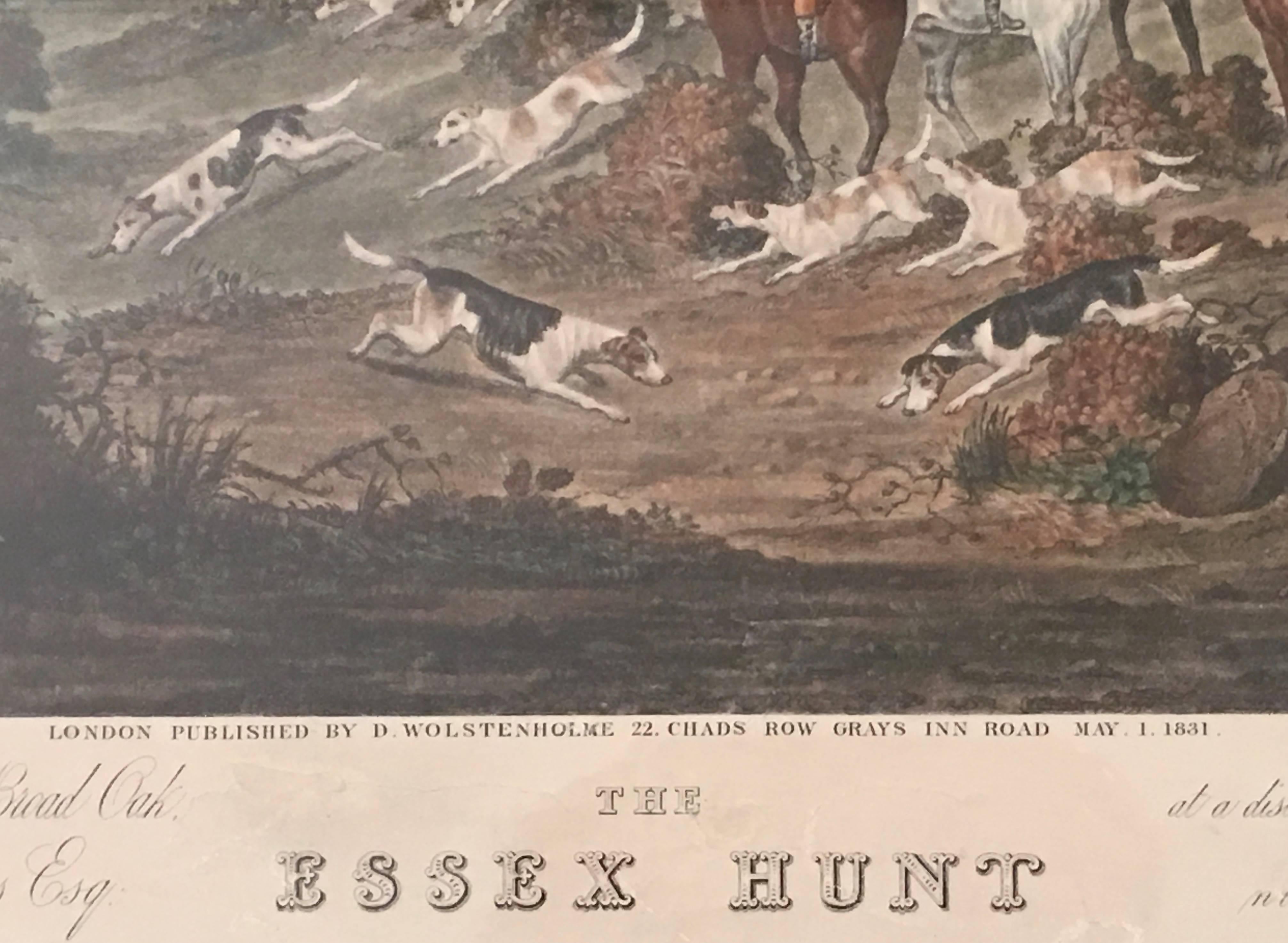 english hunting prints