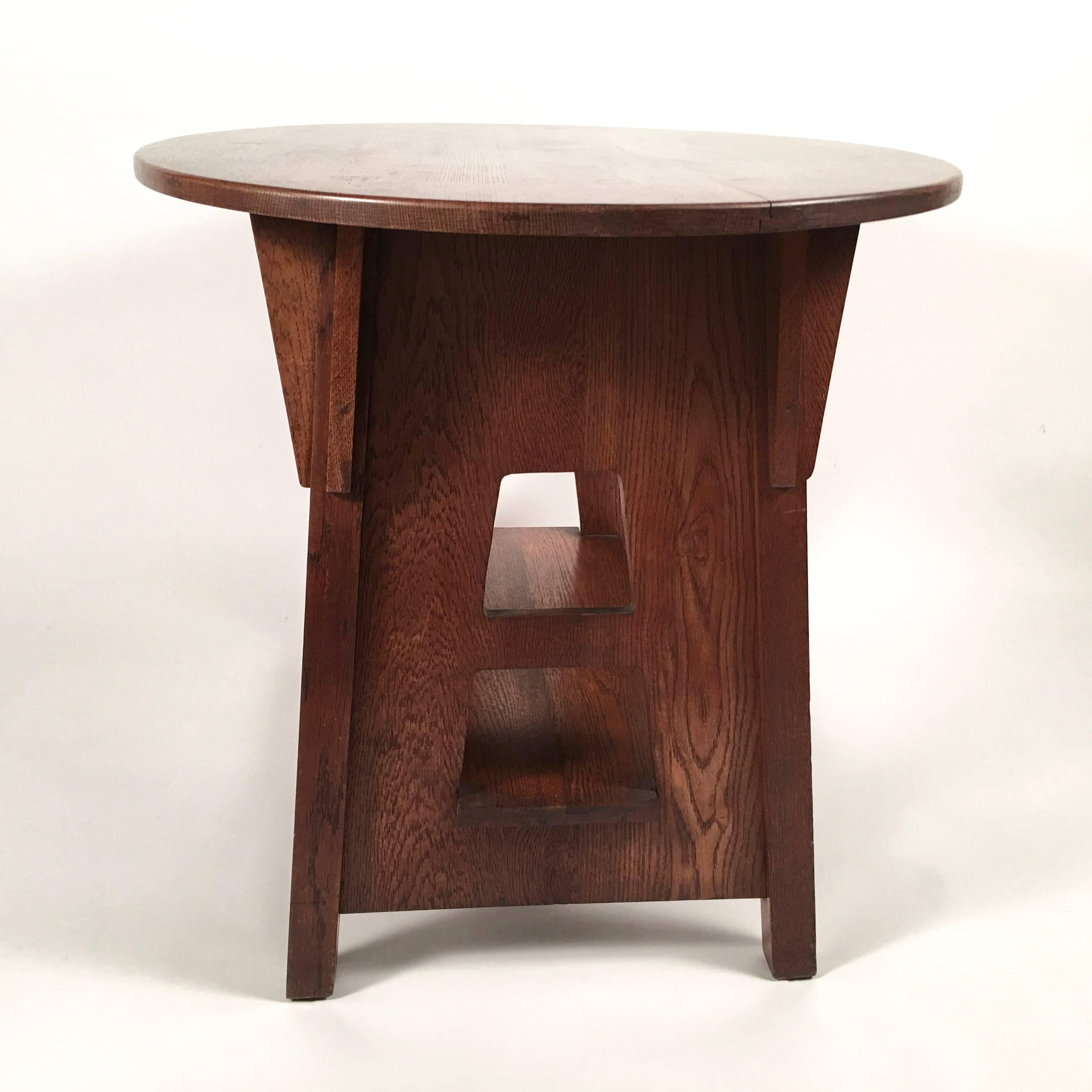 American Arts & Crafts Period Turtle-Back Table by Charles Limbert, circa 1915