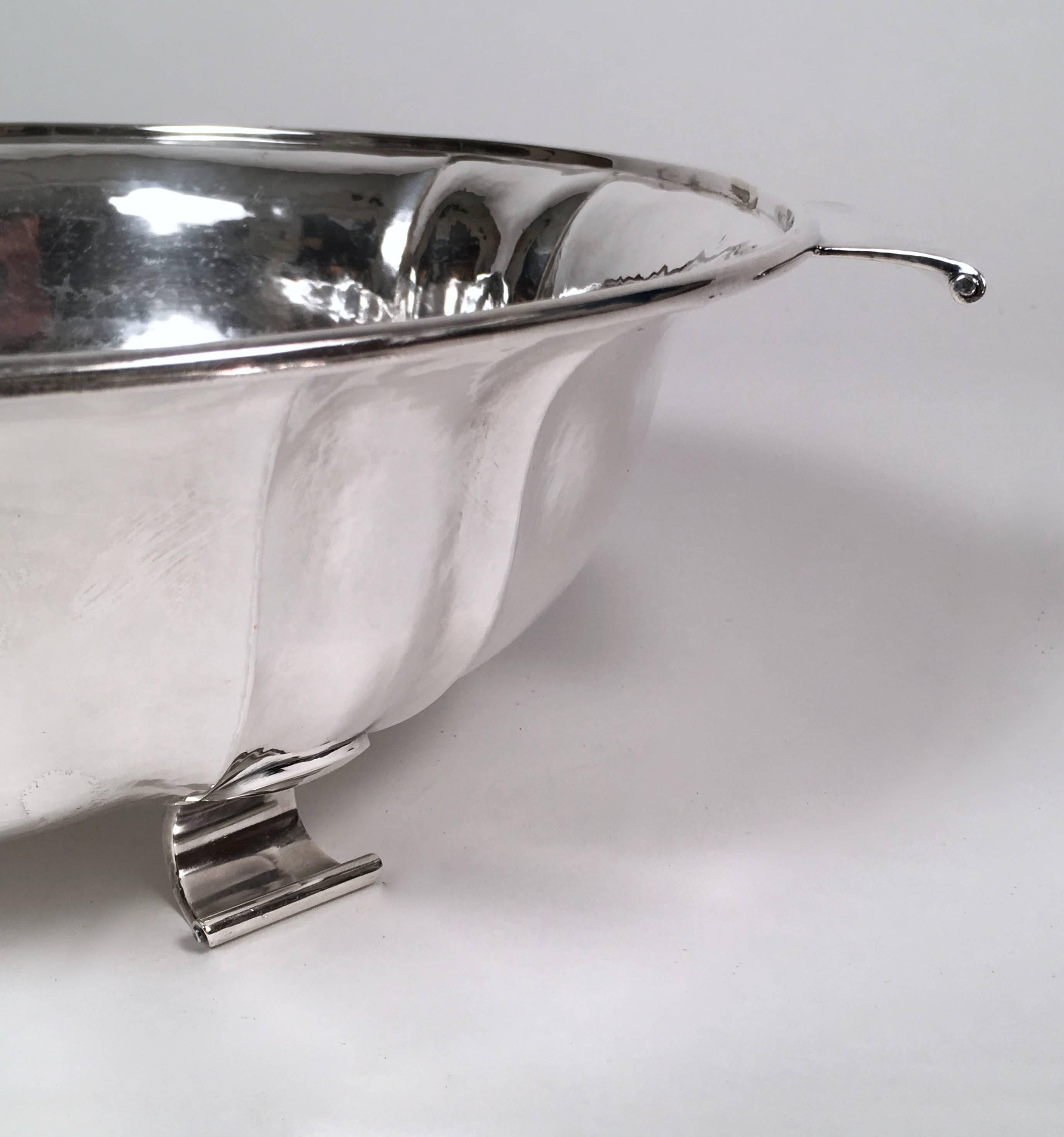 Sterling Silver Swiss Silver Covered Tureen by Baltensperger, circa 1920s For Sale