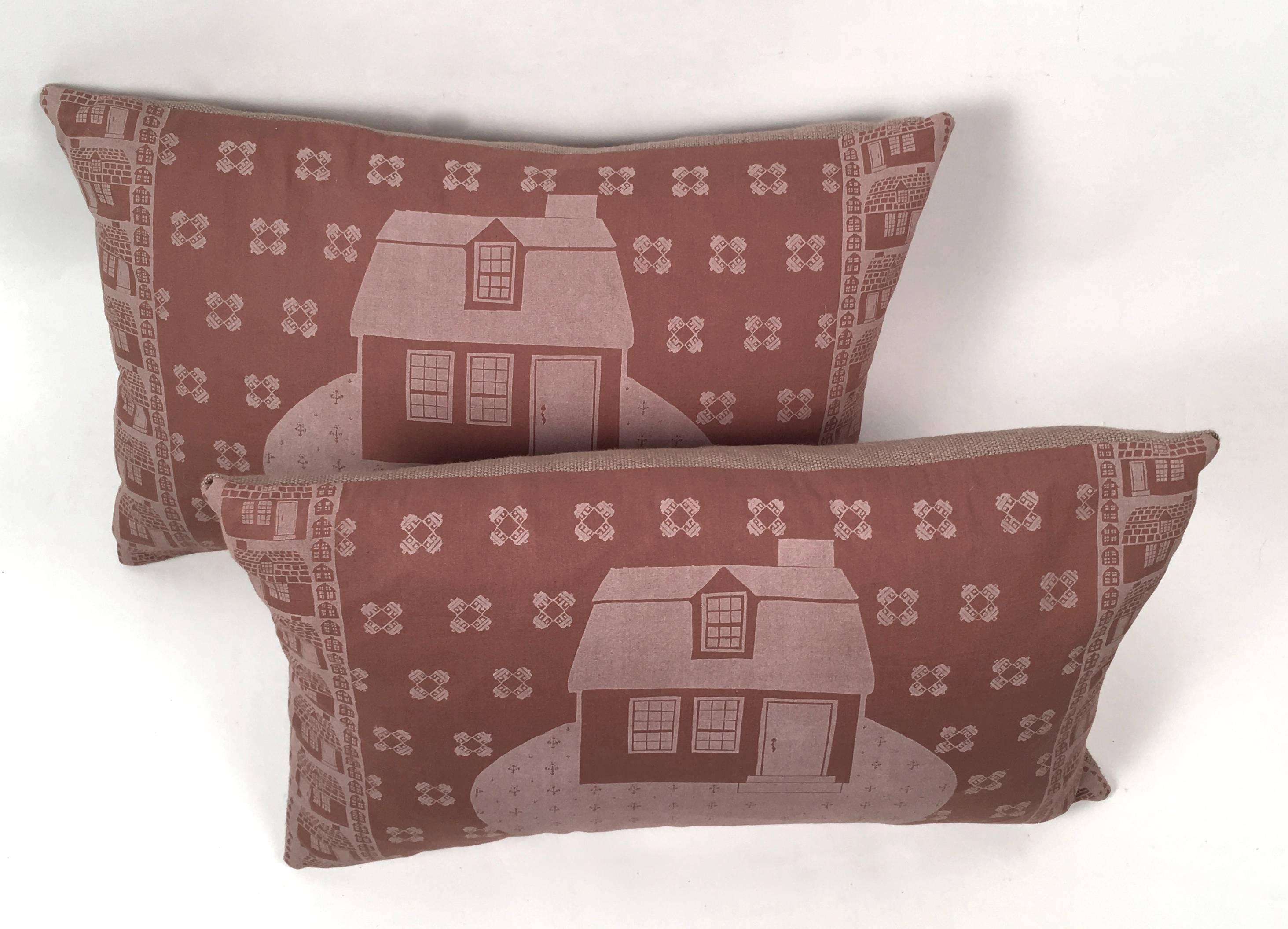 American Original Hand Block Printed Folly Cove Designers Pillows
