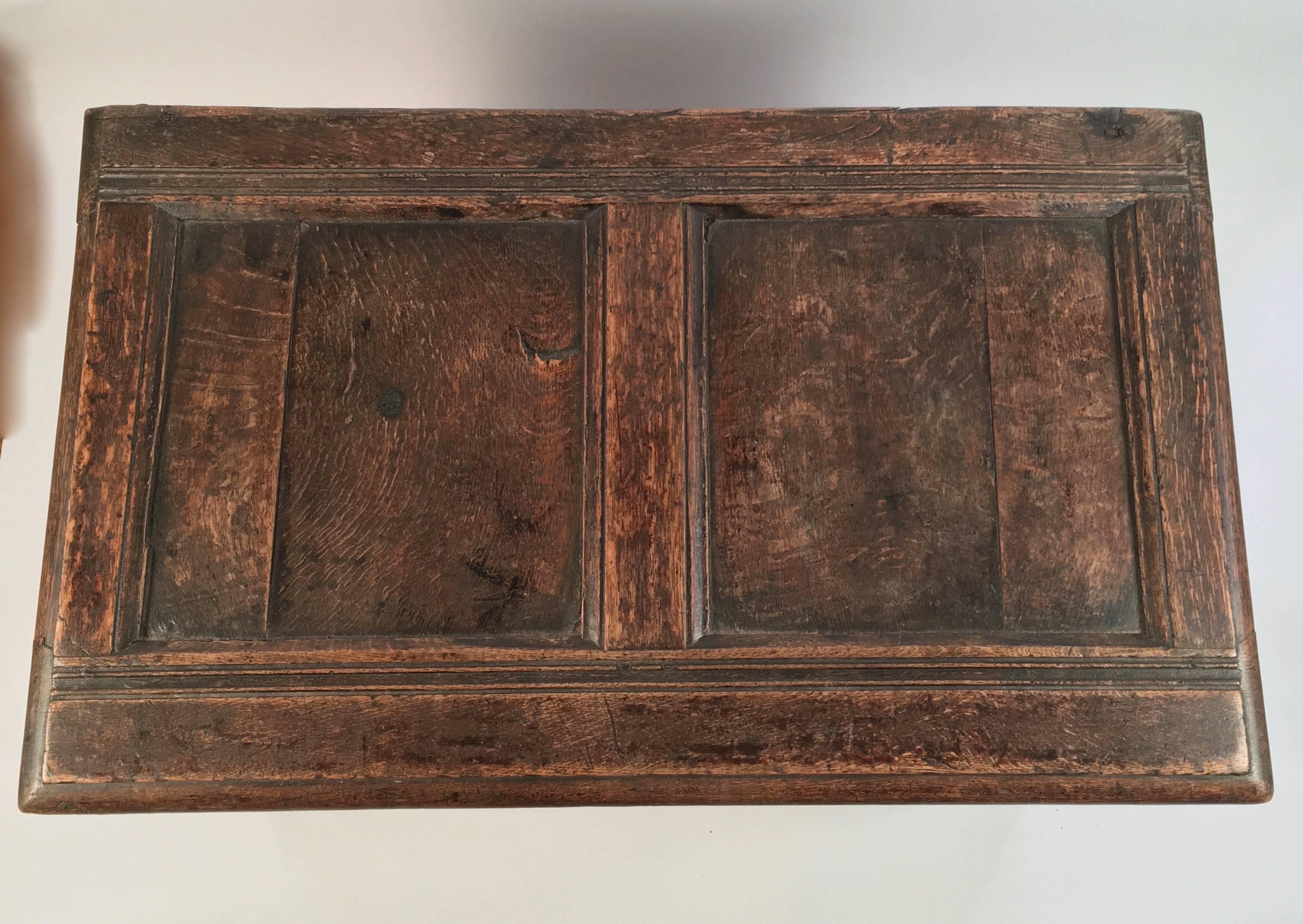 18th Century and Earlier Jacobean 17th Century English Oak Chest
