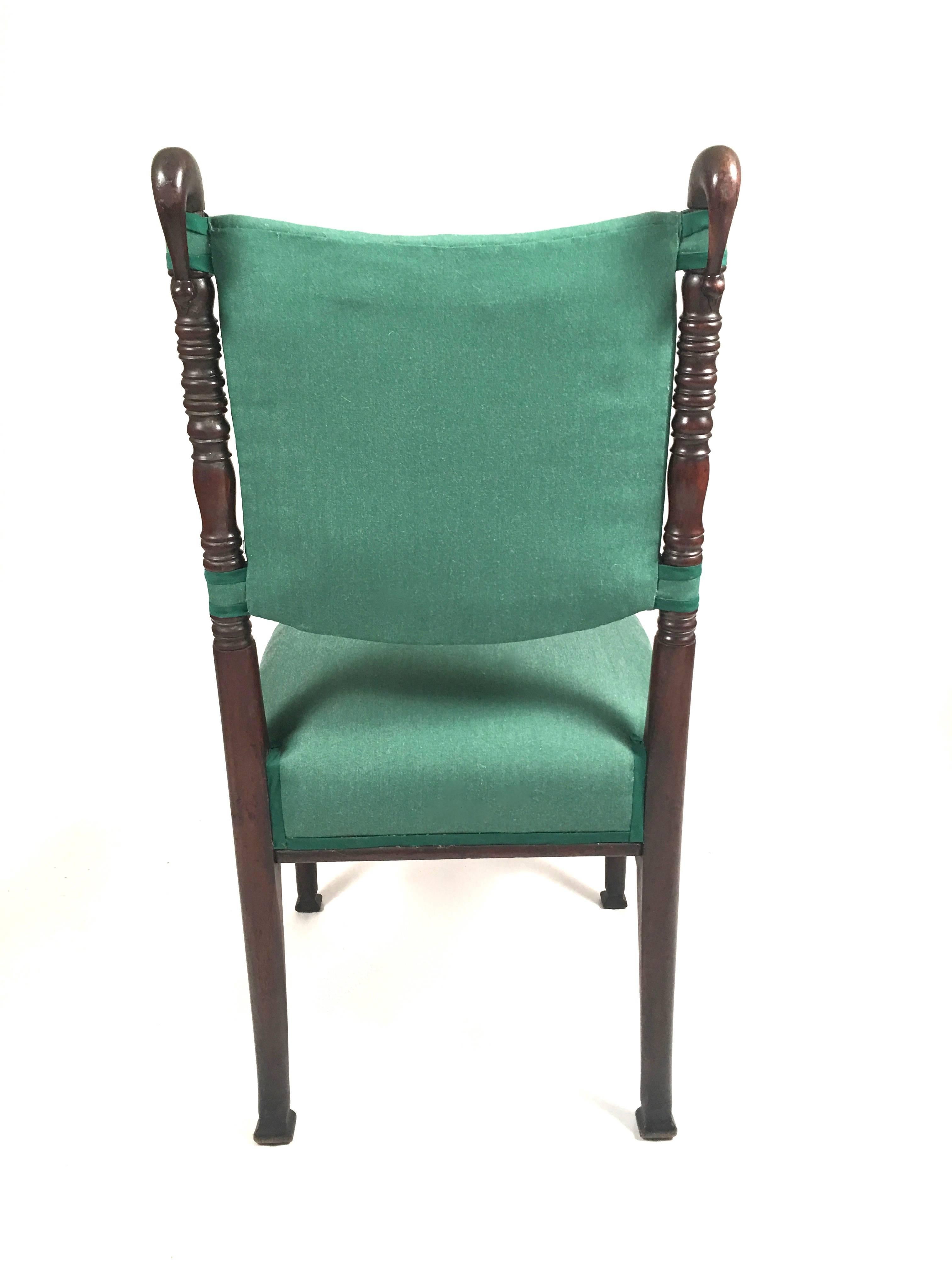 Late 19th Century Set of Six Aesthetic Movement Period Dining Chairs
