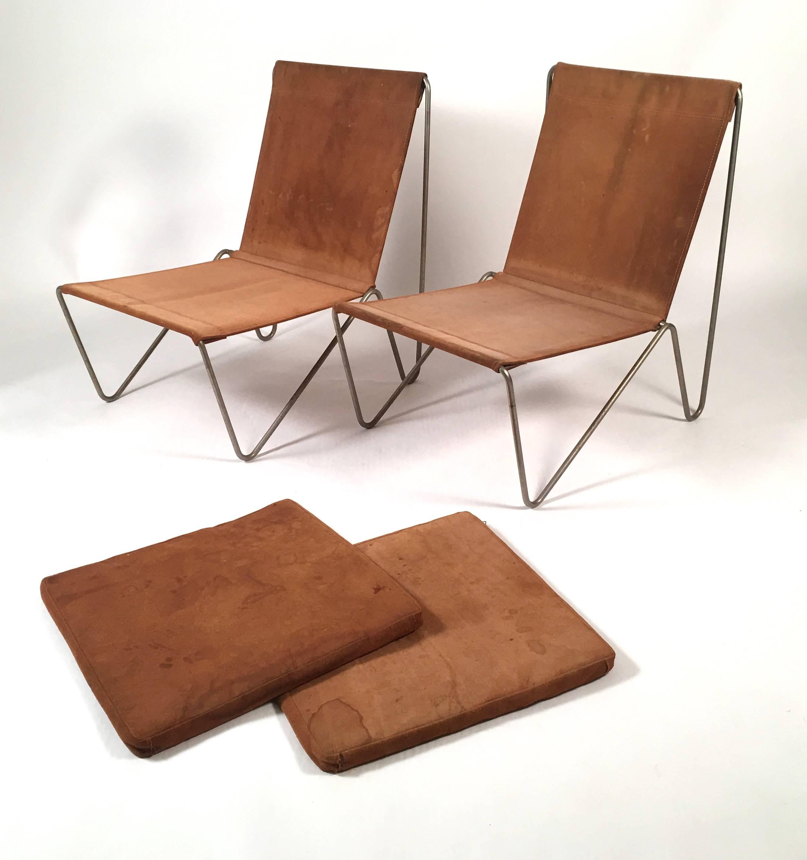 Steel Verner Panton Bachelor Chairs and Table