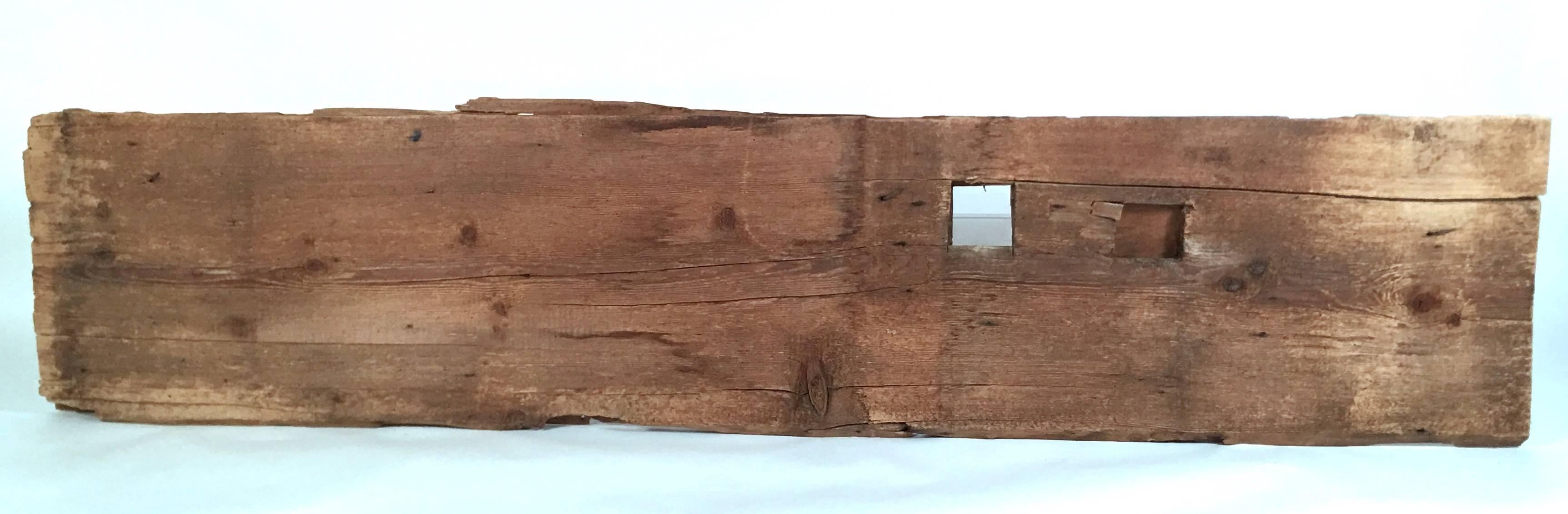 18th Century Architectural Clapboard Fragment Wall Sculpture In Good Condition In Essex, MA