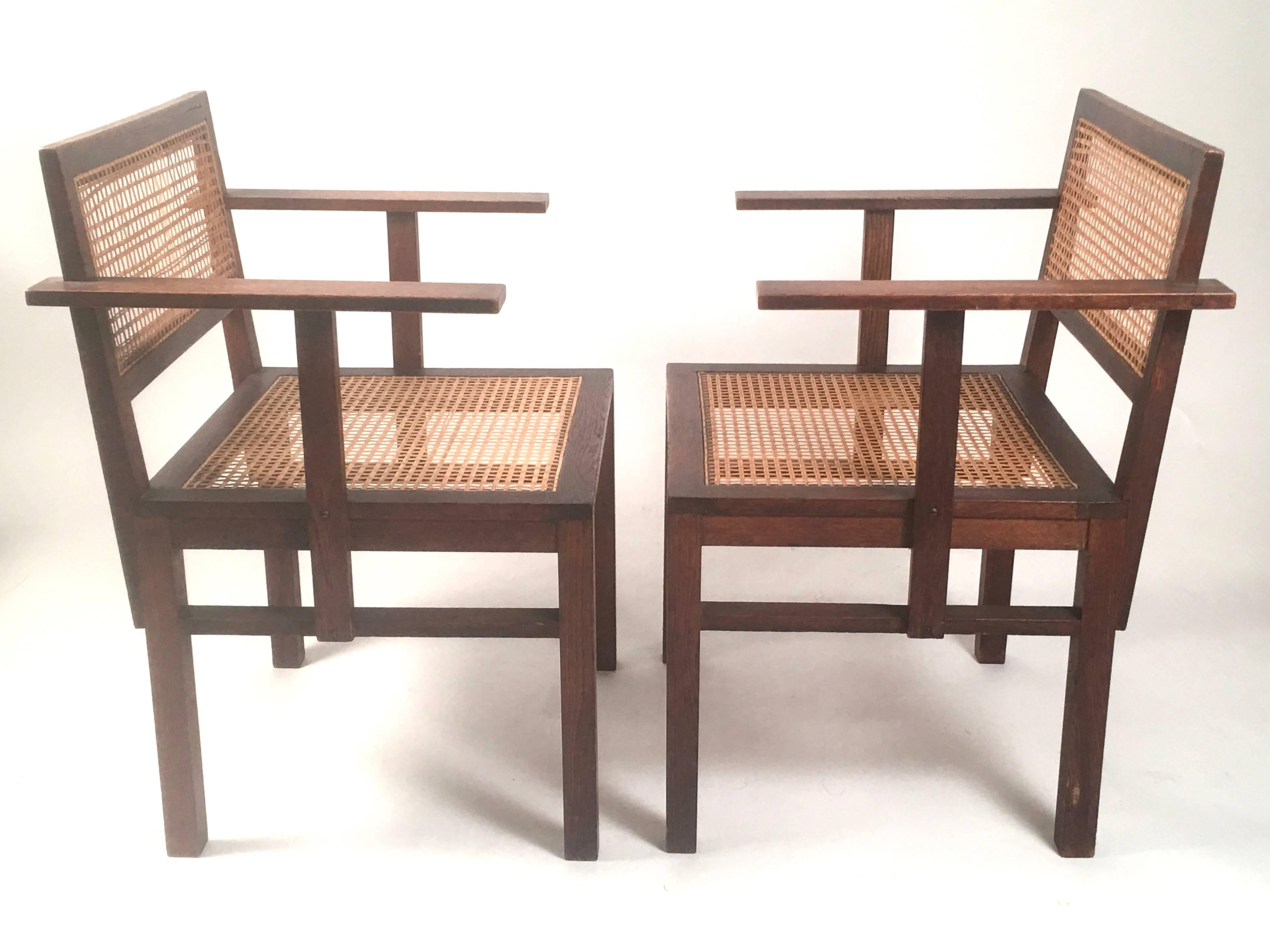 Early 20th Century  Set of 8 Bauhaus Period Dining Chairs