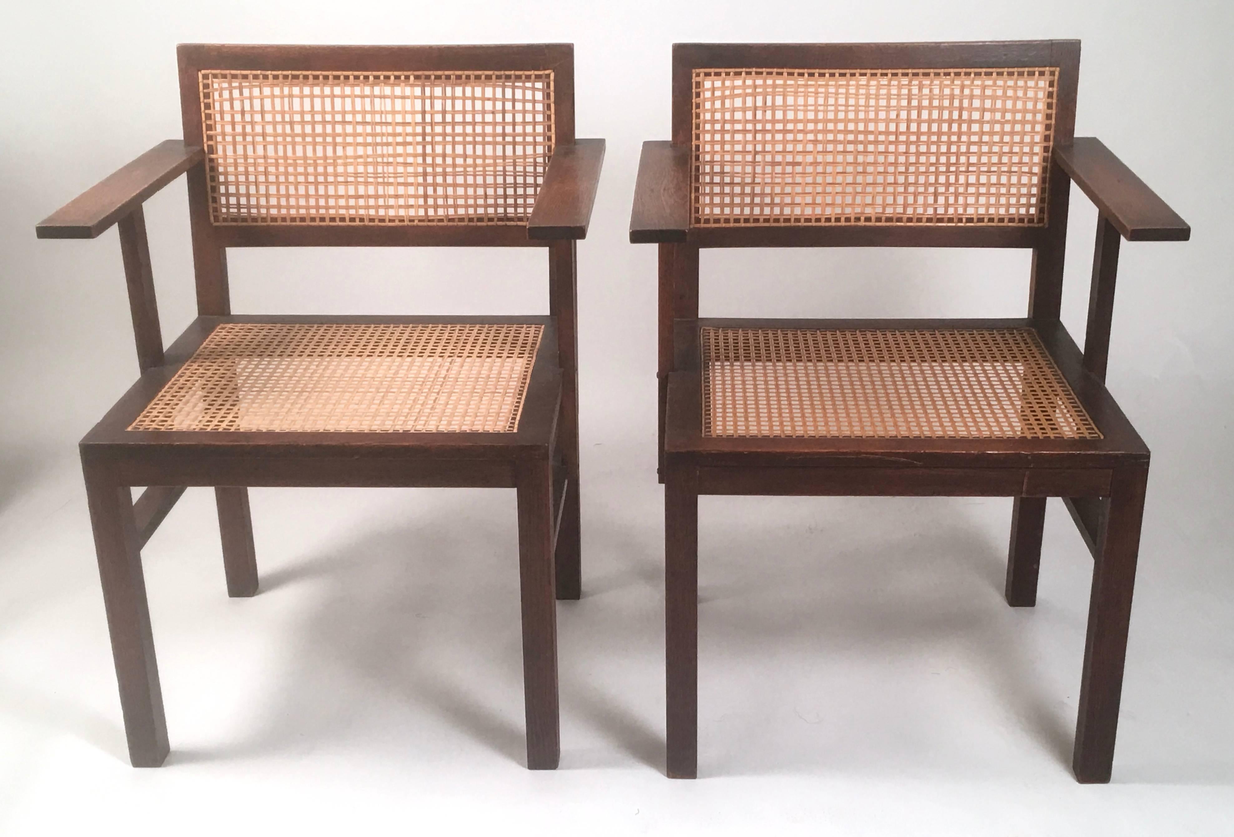 Cane  Set of 8 Bauhaus Period Dining Chairs