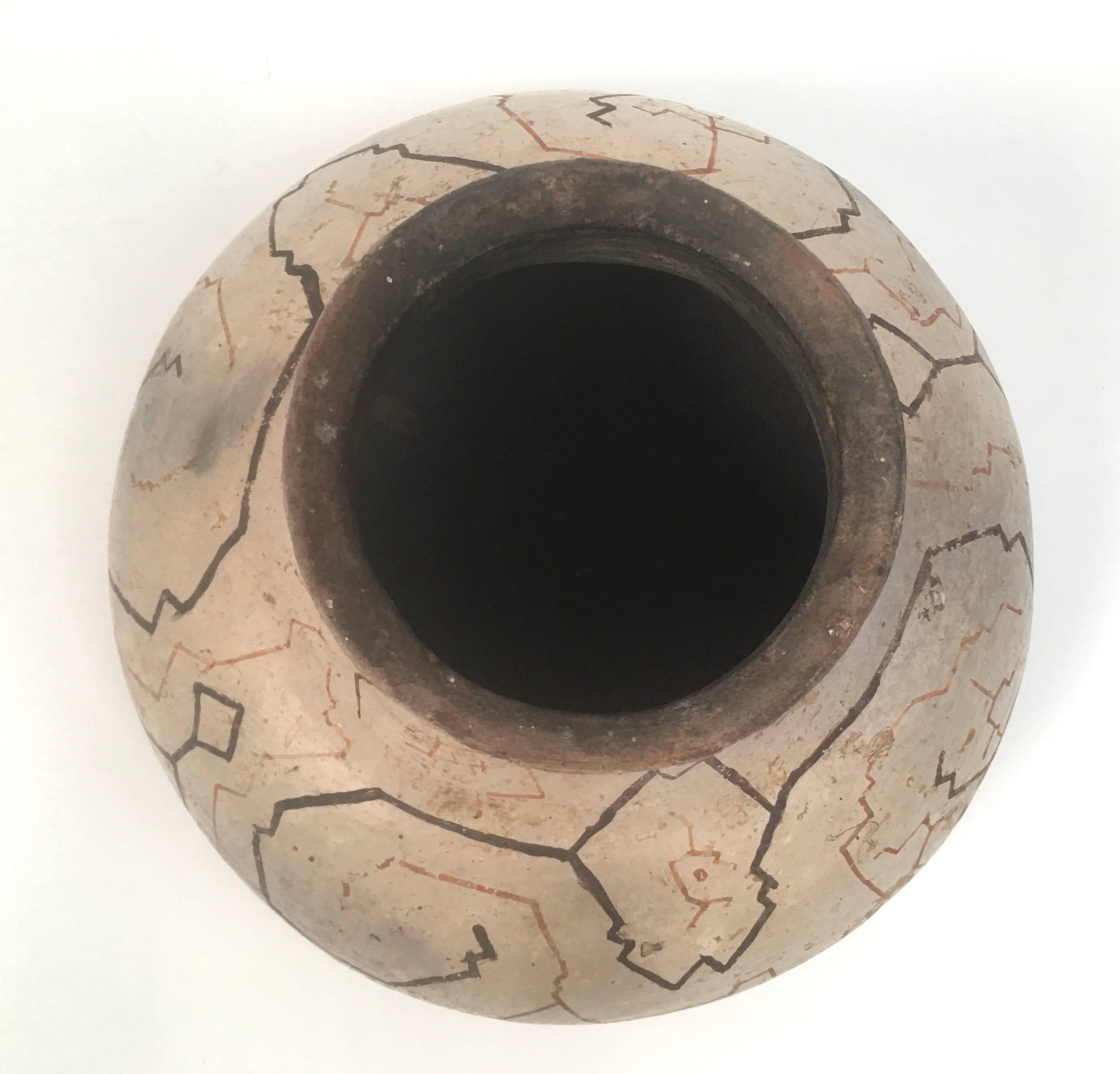 Poterie Vase en poterie péruvienne Shipibo:: vers 1900