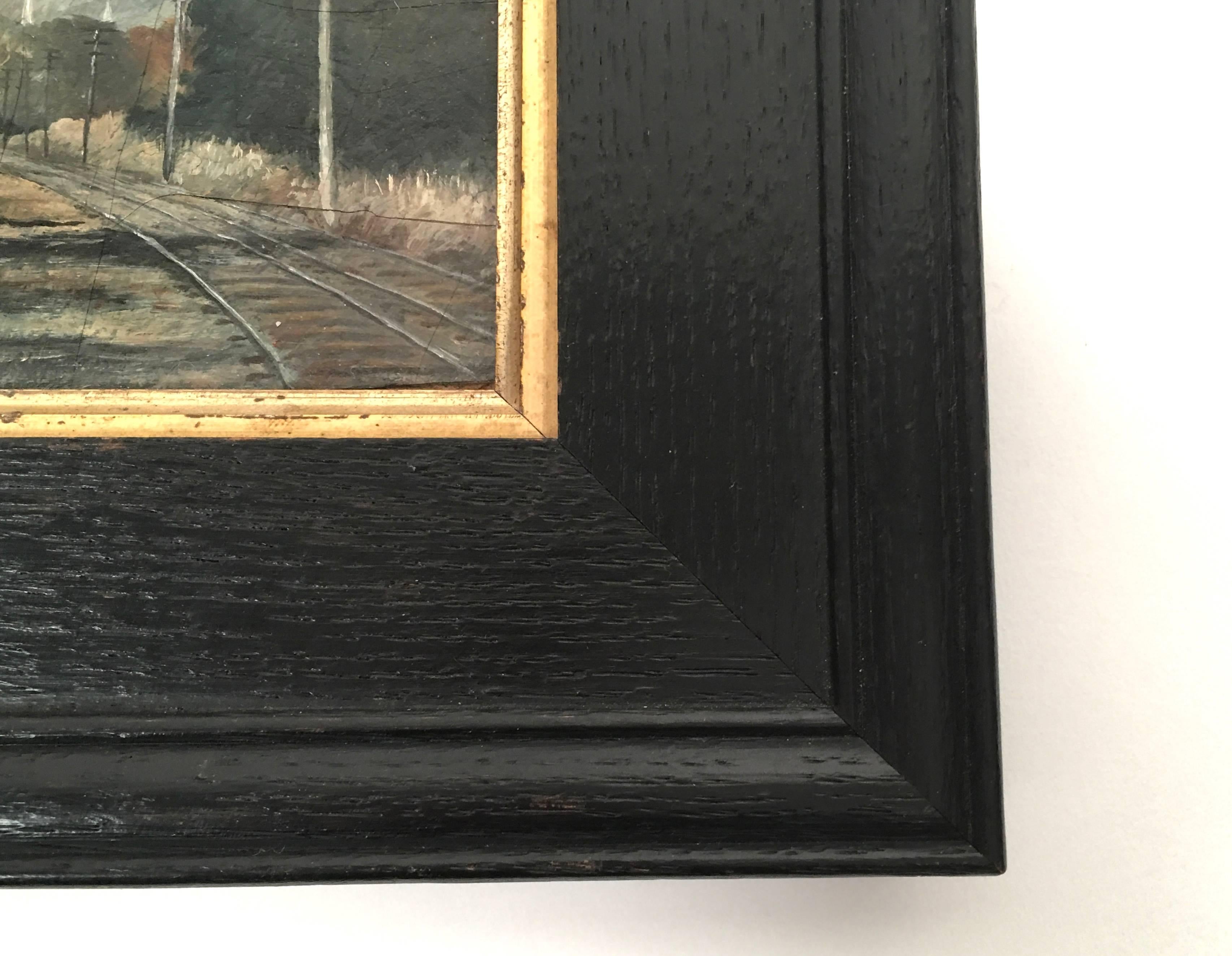 19th Century Small Landscape  Painting In Good Condition In Essex, MA