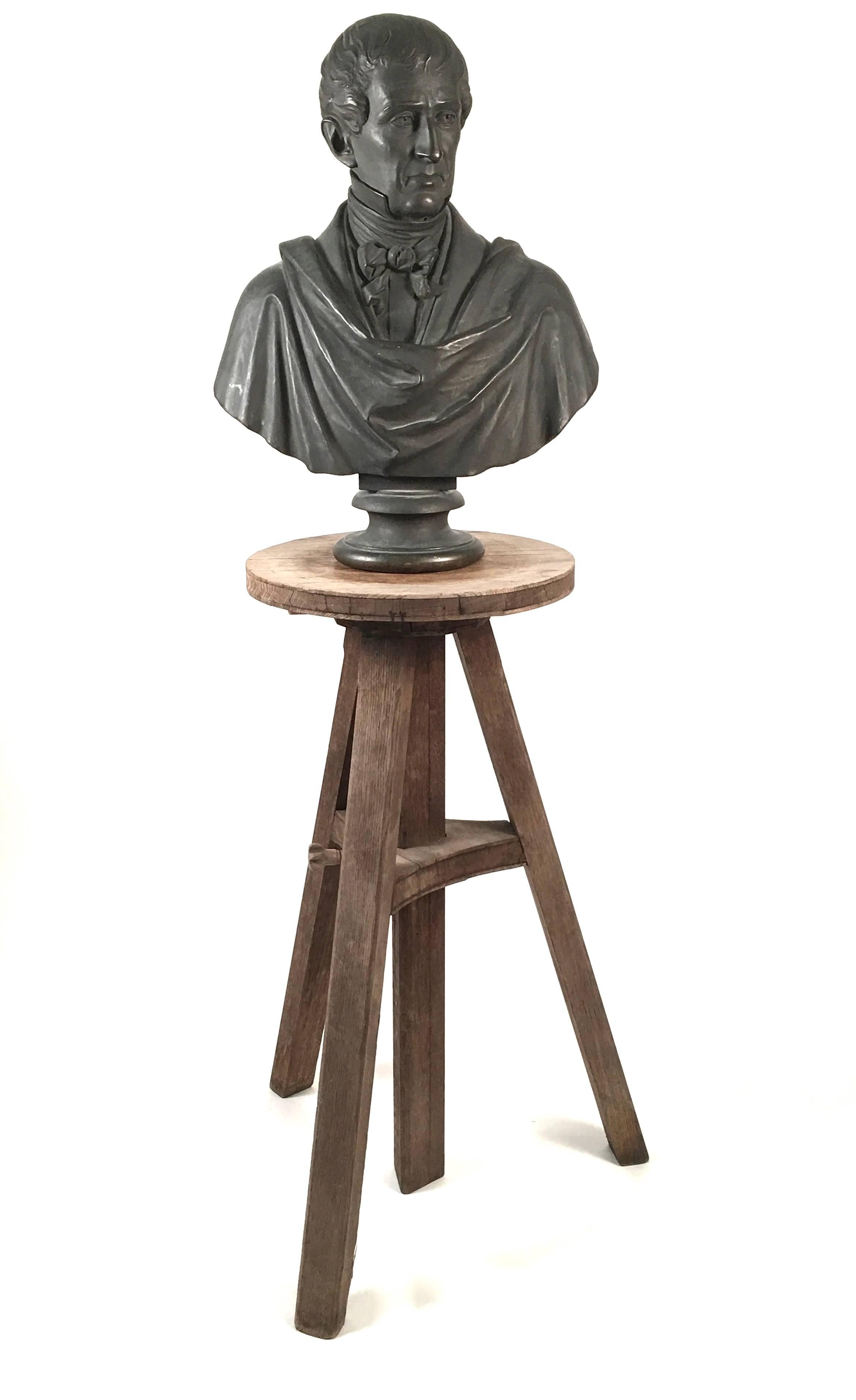 Bronze Bust of Theodore Lyman by Richard Saltonstall Greenough 3