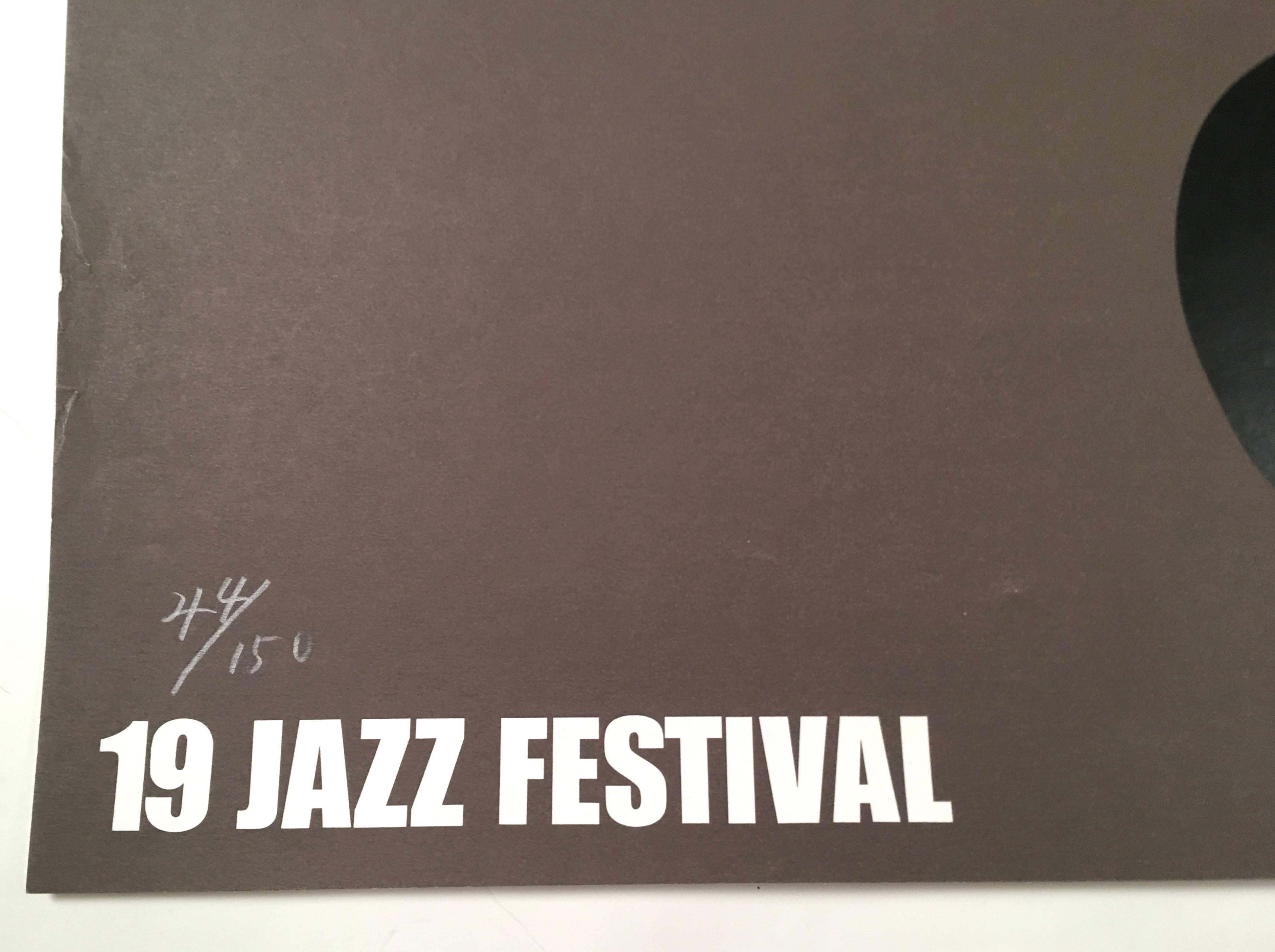 Post-Modern Montreux Jazz Festival Poster by Shigeo Fukuda