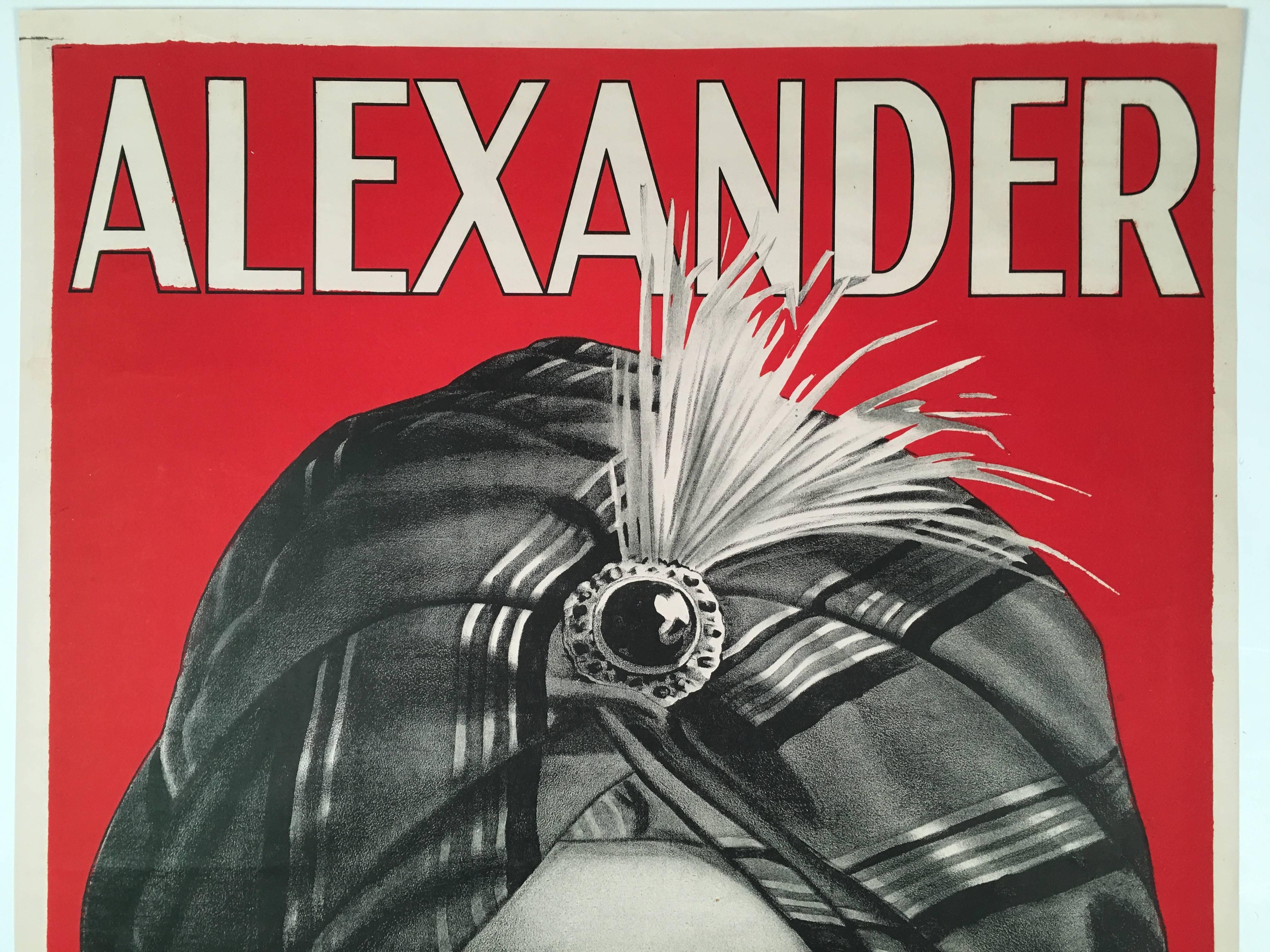 alexander the man who knows poster original
